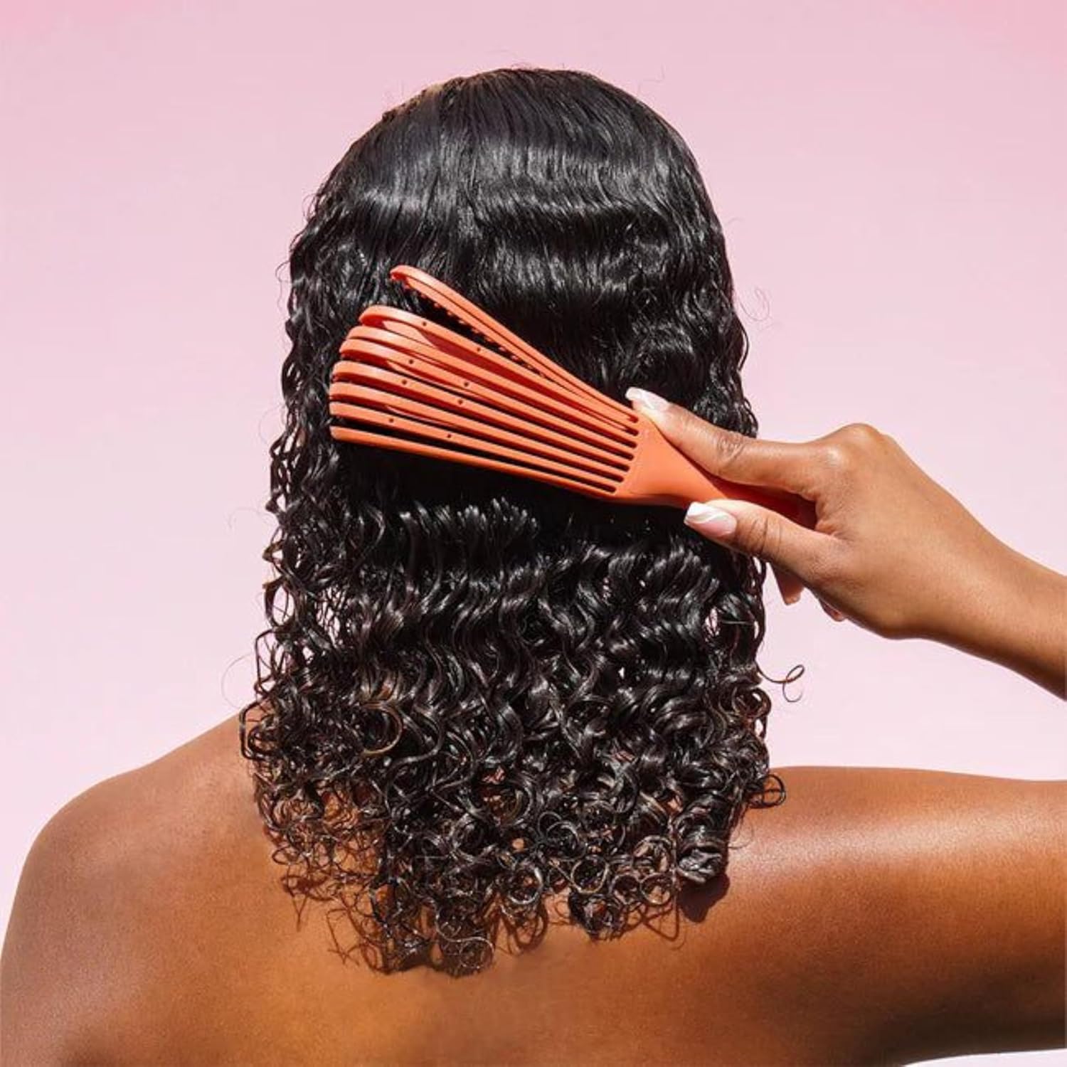 Brosse à cheveux démêlante : l'alliée parfaite pour les cheveux bouclés et frisés Obtenez des boucles définies et sans nœuds sur cheveux mouillés ou humides – Image 5
