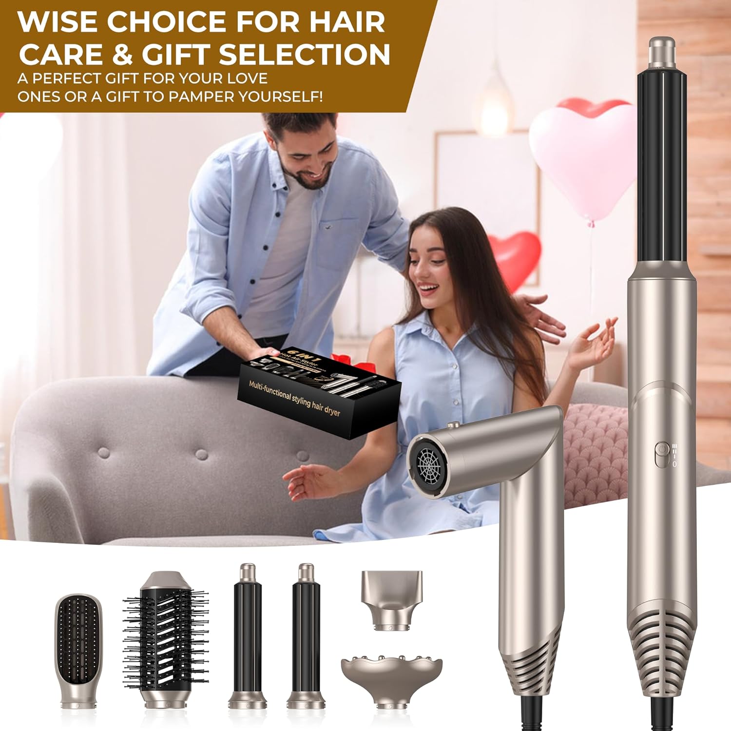 Transformez Vos Cheveux avec la Brosse Chauffante 6 en 1 – Image 8