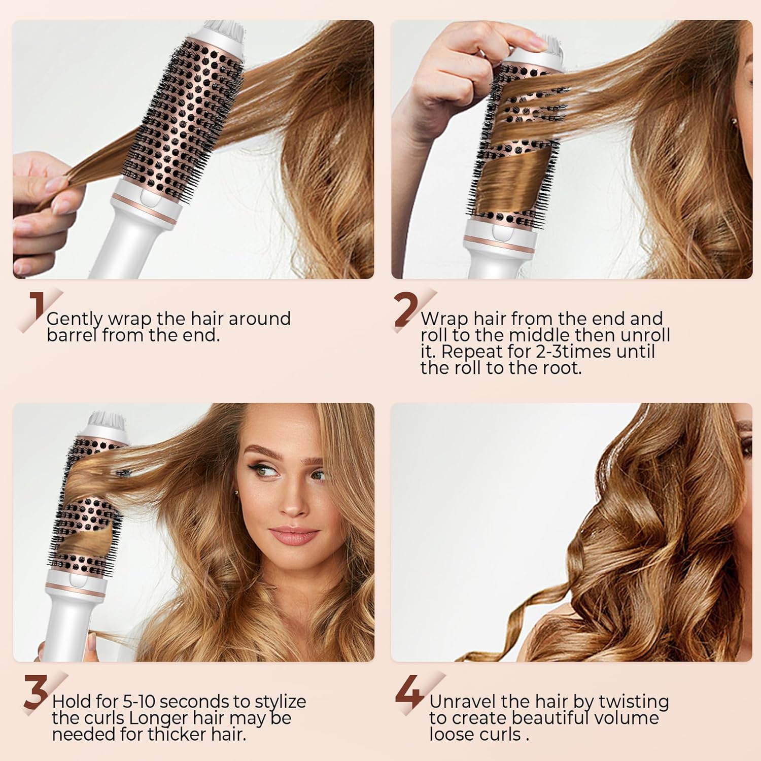 Brosse thermique 38 mm : l'alliée parfaite pour des coiffures éclatantes et soyeuses – Image 5