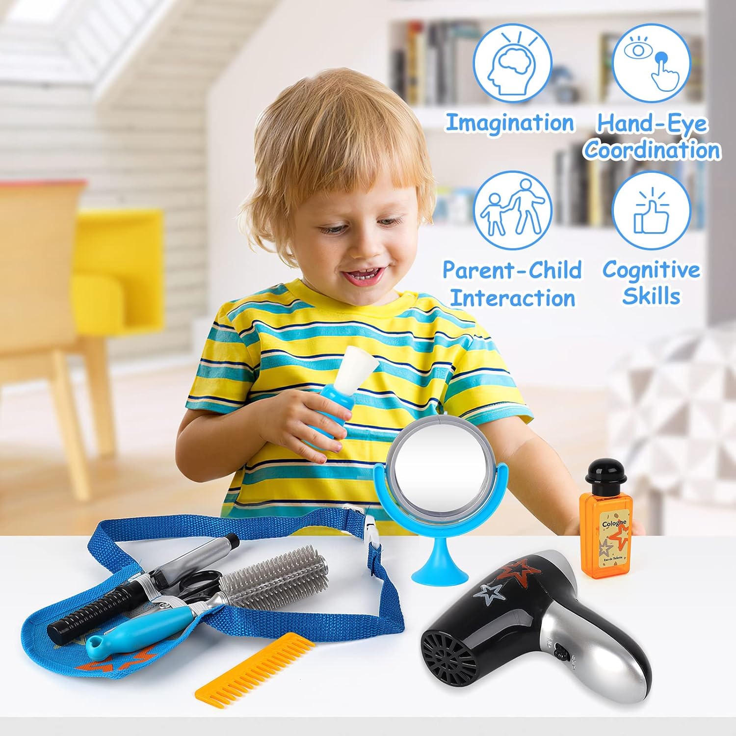 Jeu de coiffeur de mode : un ensemble complet pour les enfants créatifs – Image 3