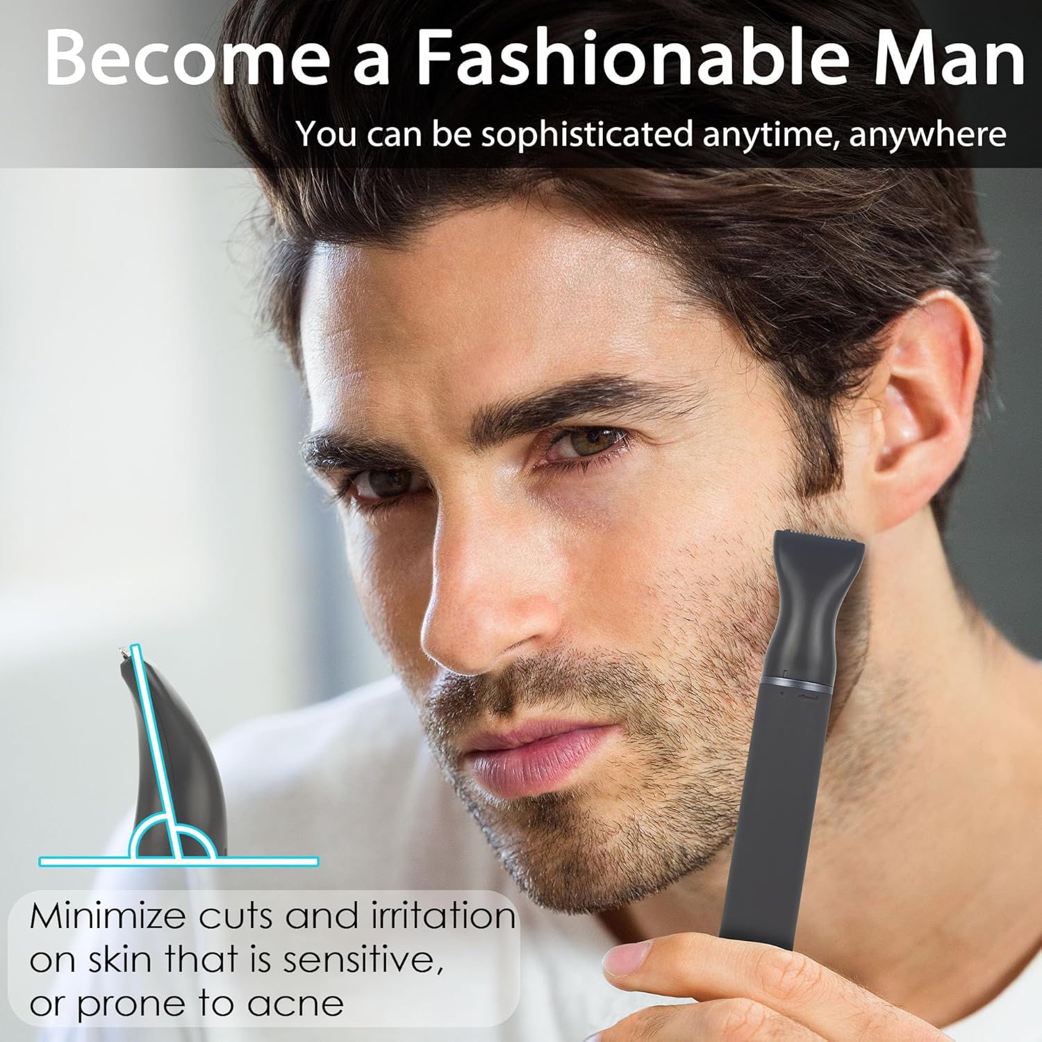 Tondeuse nez et oreilles 3-en-1 : l'outil de précision idéal pour les hommes Éliminez efficacement les poils indésirables et assurez-vous un look soigné grâce à sa recharge USB pratique – Image 4