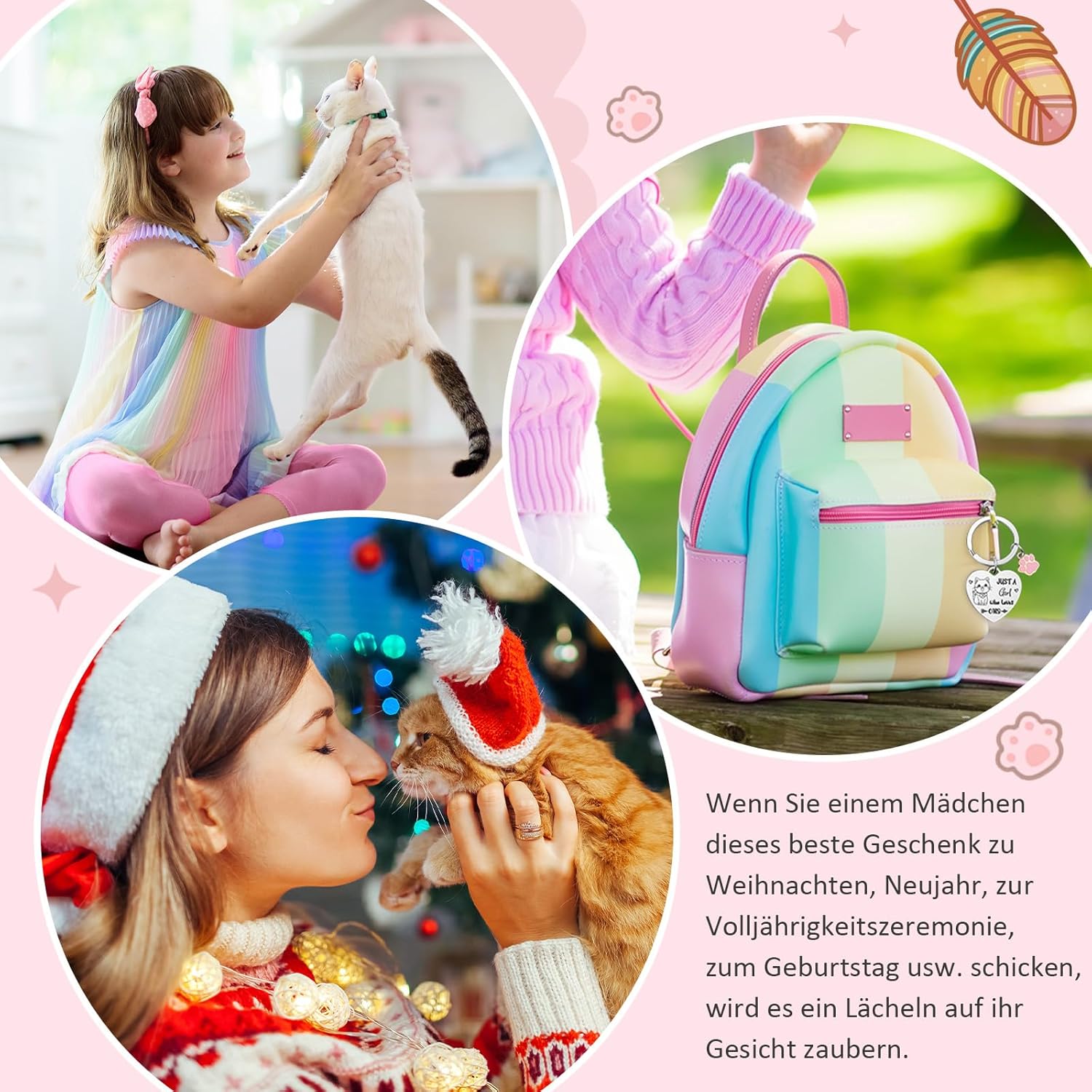 Trousse de maquillage de chat : le cadeau parfait pour les amoureuses des félins Emportez votre passion pour les chats partout avec style et humour ! – Image 5