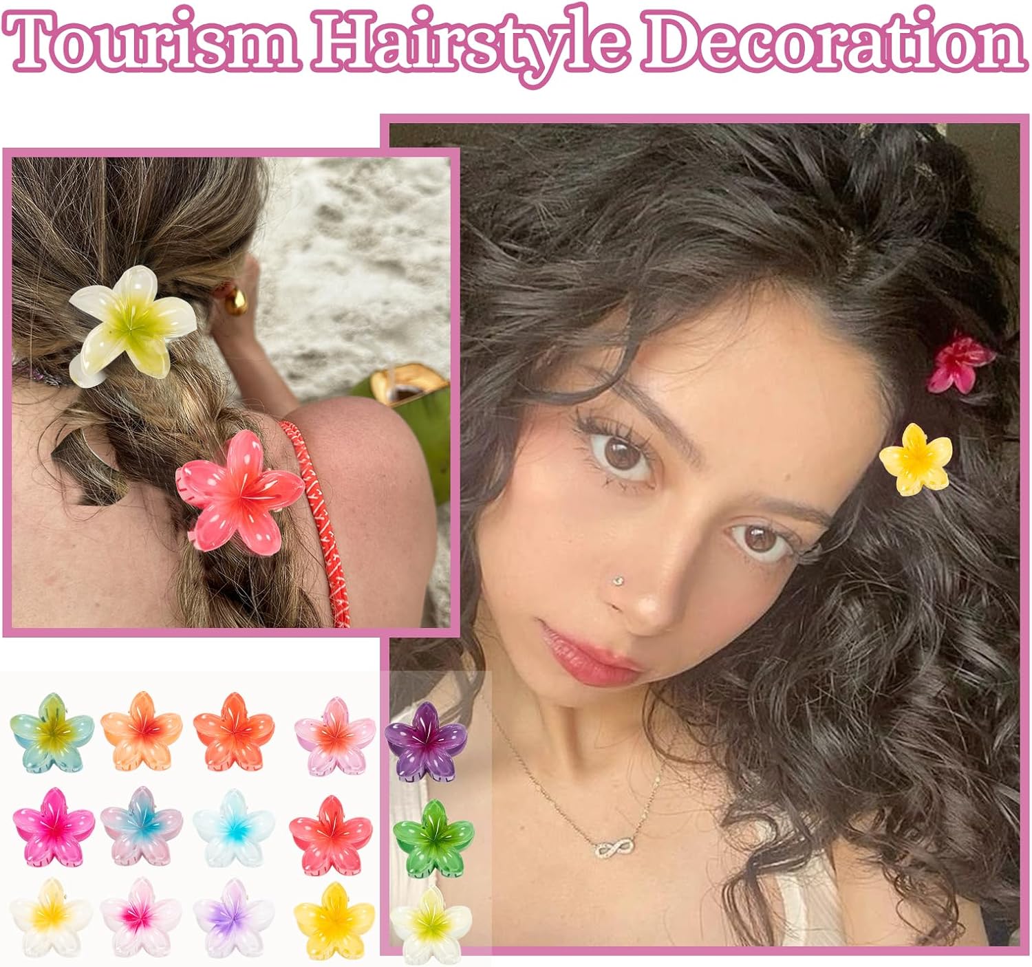 Pinces à cheveux fleurs : le lot de 15 accessoires élégants pour femmes et filles – Image 6