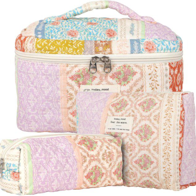 Trousse de toilette femme : le lot de 3 pochettes élégantes pour un voyage organisé et stylé