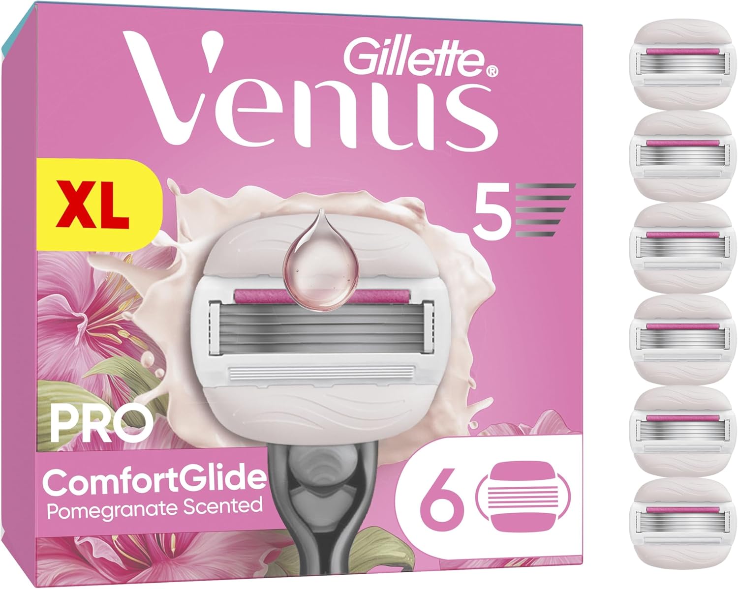 Rasoirs Gillette Venus Pro ComfortGlide pour Femmes - Hydratation