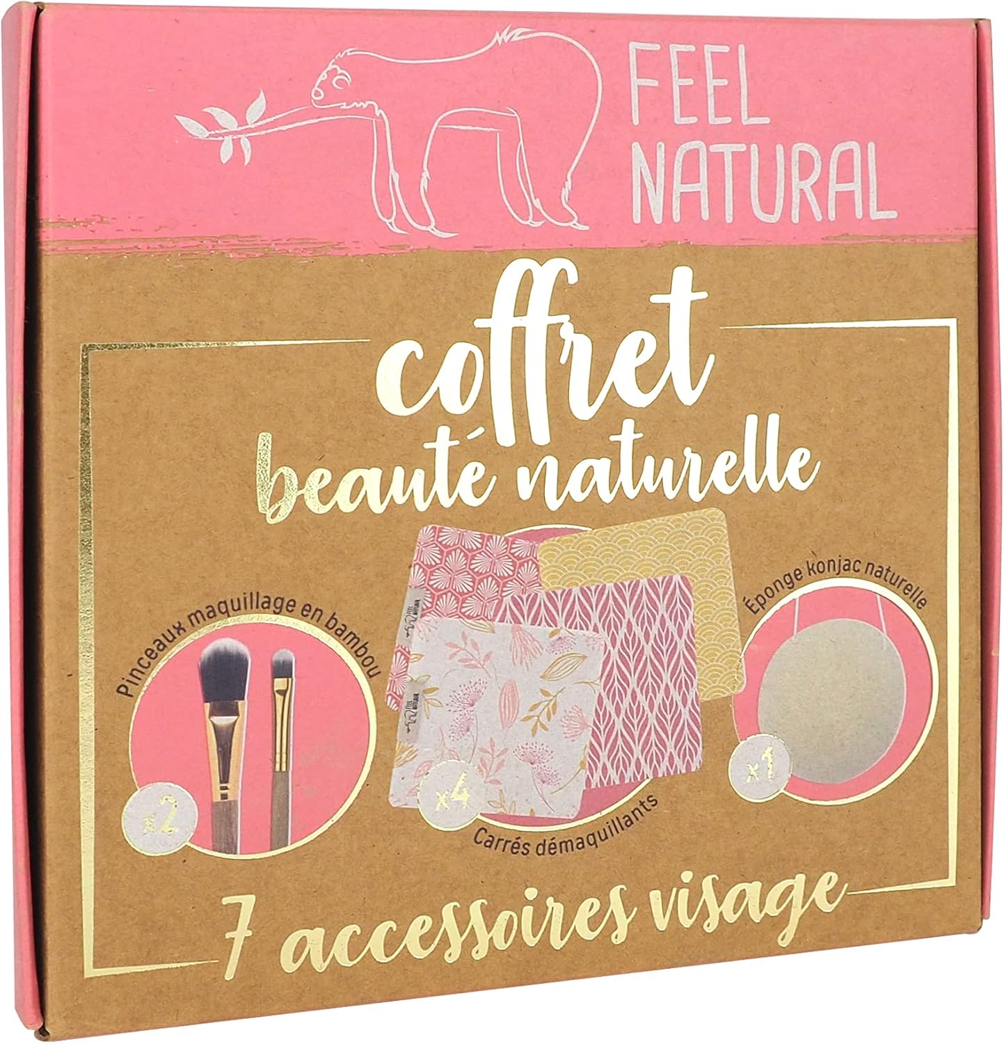 Coffret beauté naturelle : 7 accessoires essentiels pour soin visage et maquillage, l'idée cadeau parfaite pour femme