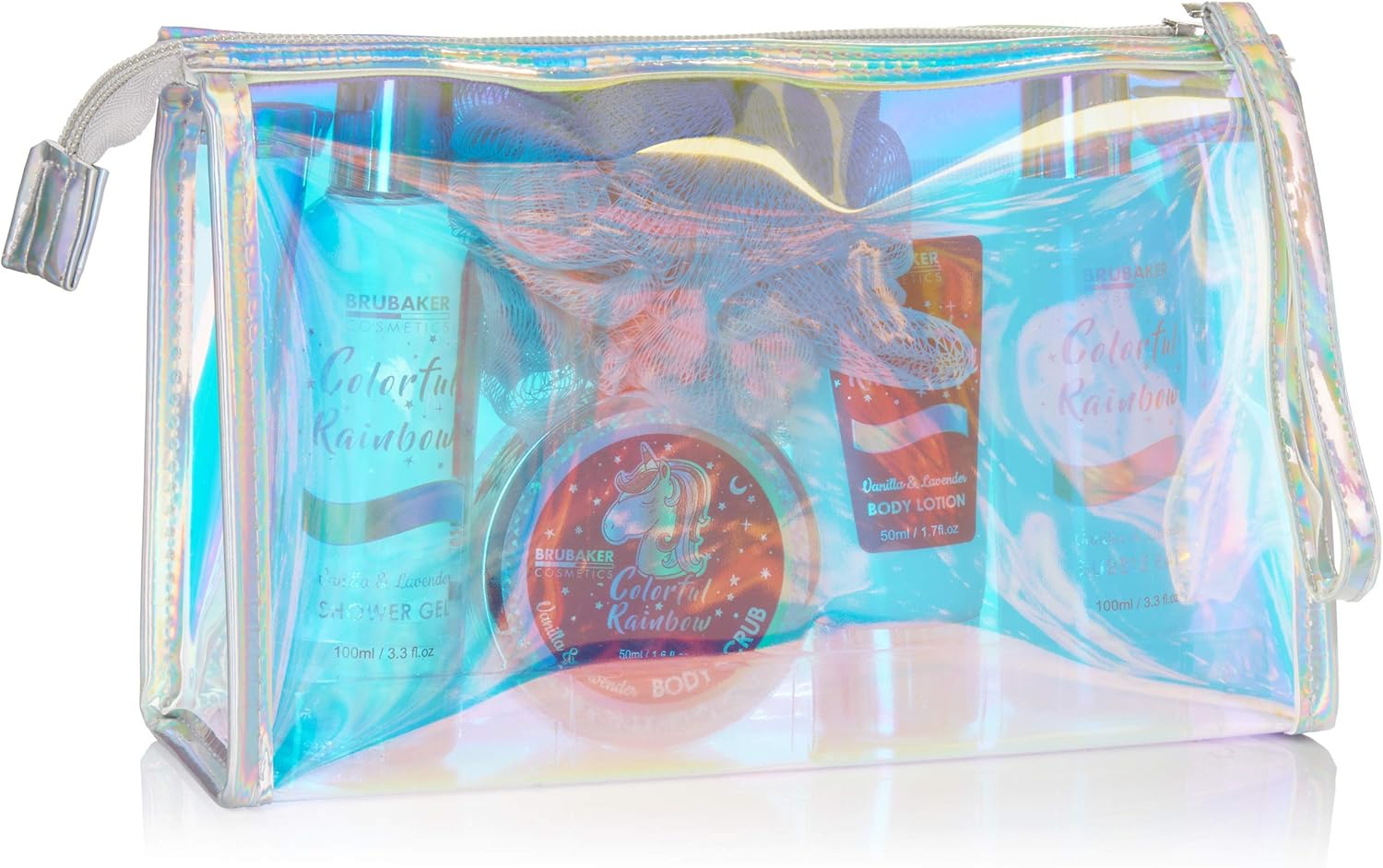Coffret de bain et beauté vanille/lavande : l'évasion sensorielle pour les femmes 6 pièces essentielles dans une trousse licorne pour un moment de détente unique – Image 2