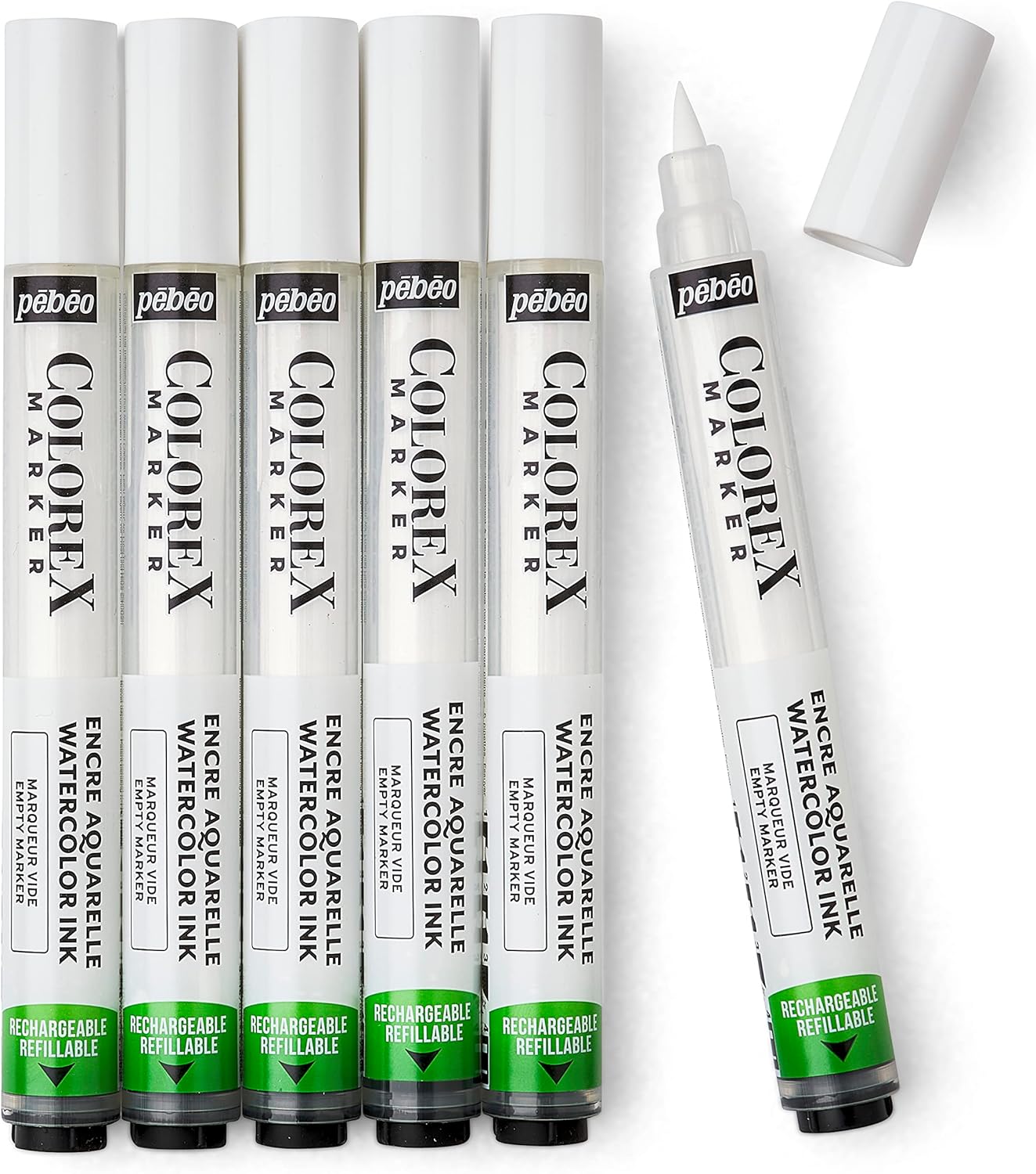 Marqueurs vides rechargeables : le set parfait pour artistes polyvalents, offrant 56 couleurs éclatantes et une pointe-pinceau pour tous vos supports – Image 3
