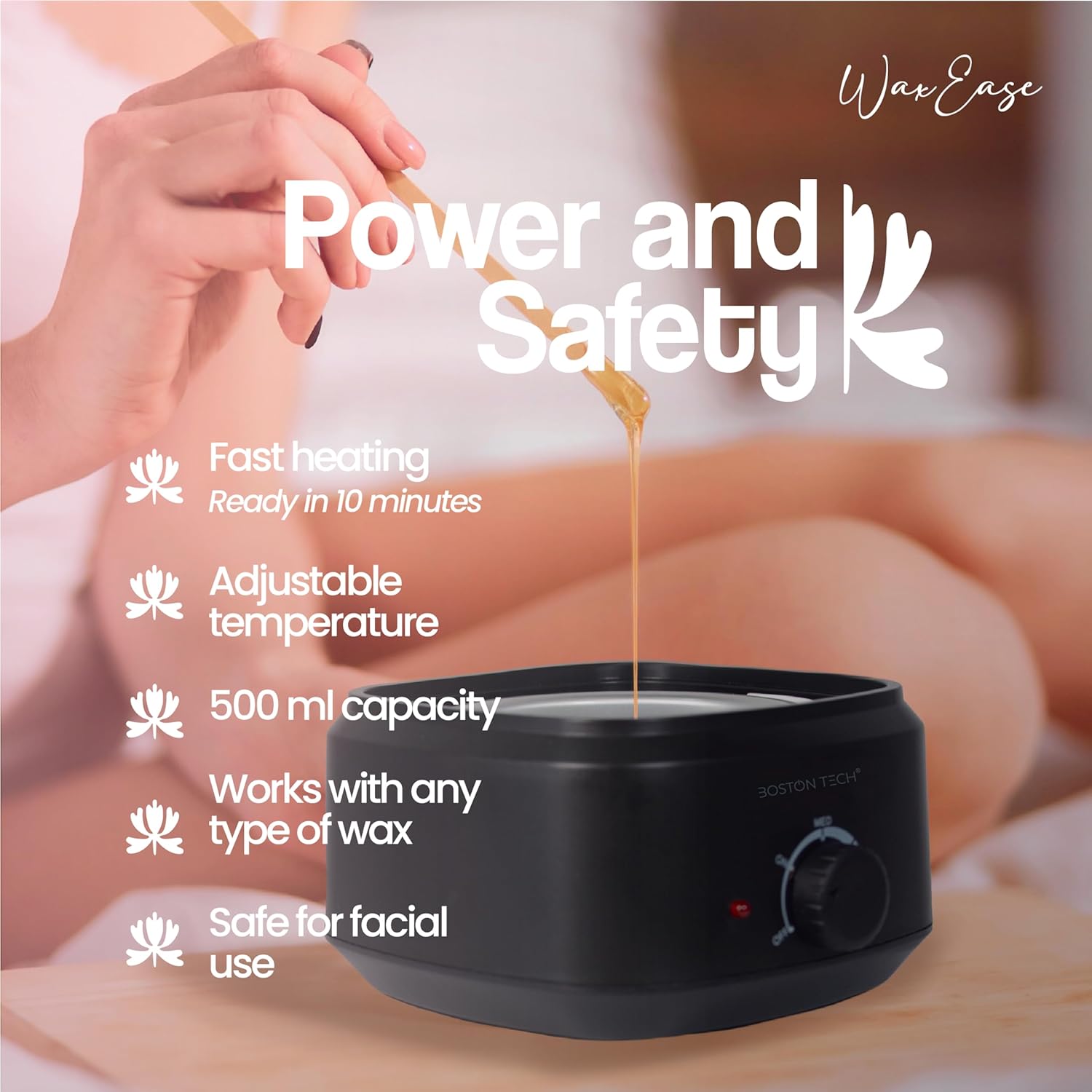 Chauffe-cire électrique professionnel 500 ml : la solution rapide et sûre pour une épilation parfaite du visage et du corps – Image 2