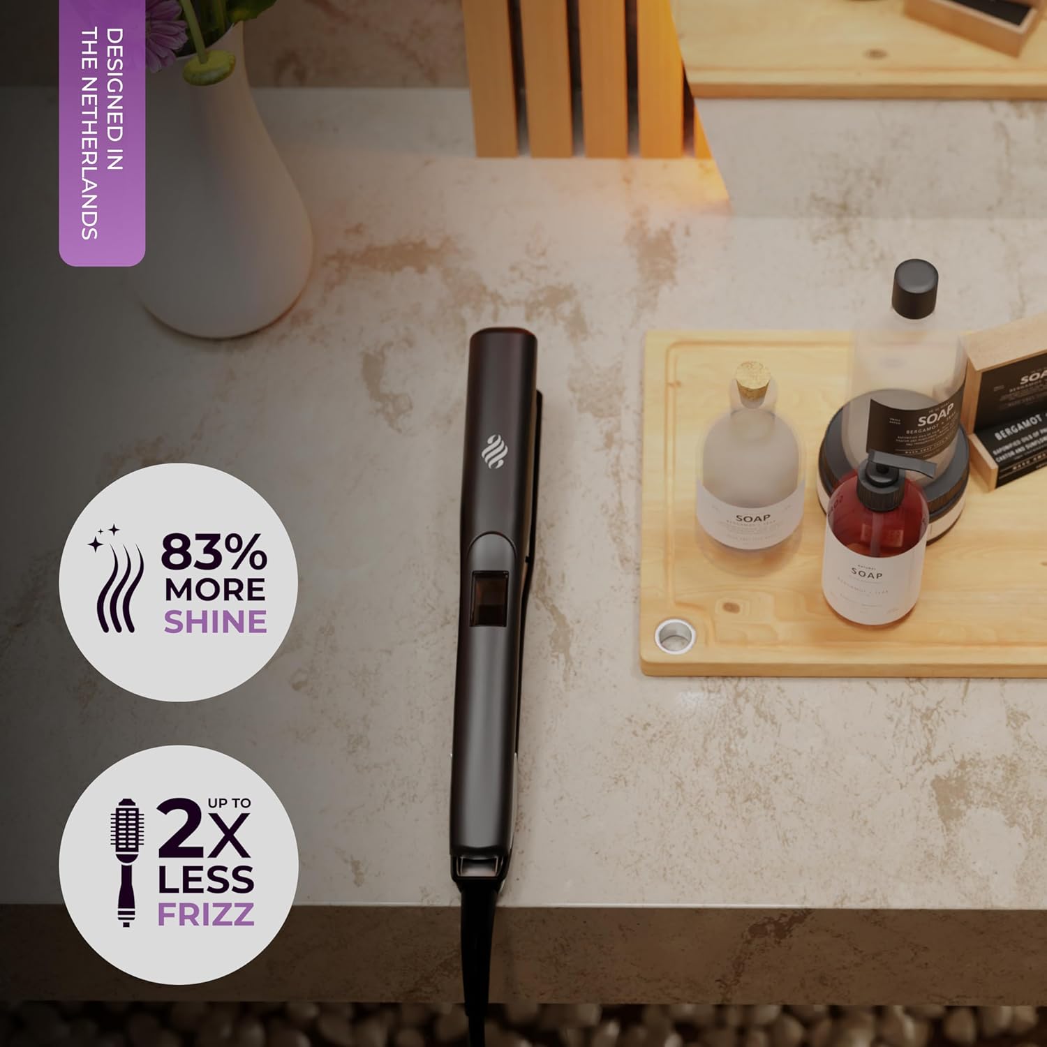Fer à lisser Titanium pour des cheveux parfaitement lisses et brillants – Image 2
