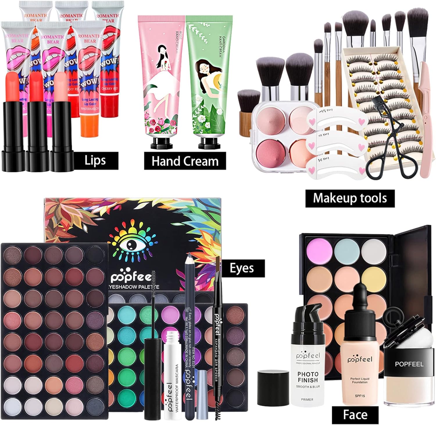 Coffret maquillage complet pour femmes : 50 pcs de produits professionnels pour sublimer votre beauté au quotidien – Image 2