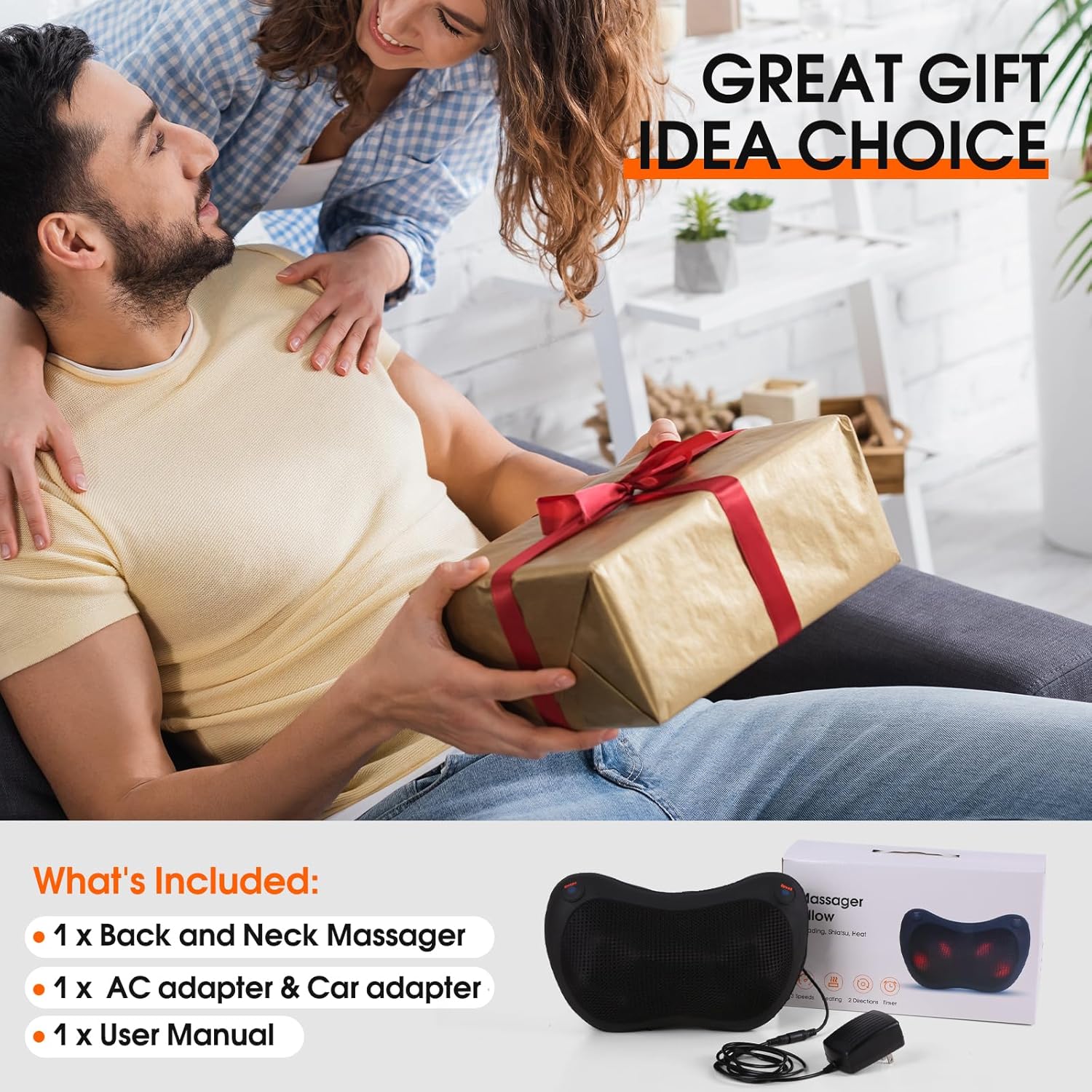 Coussin Massage Shiatsu: Détente Ultime pour Dos et Nuque – Image 6