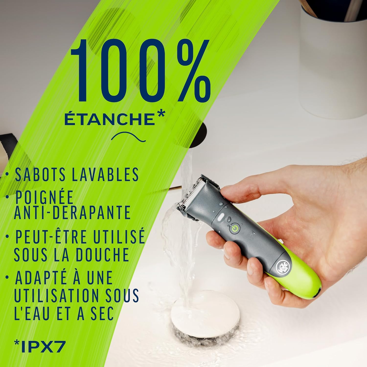 Tondeuse intime pour homme : rasoir électrique multi-usage 100% étanche pour un confort optimal – Image 8
