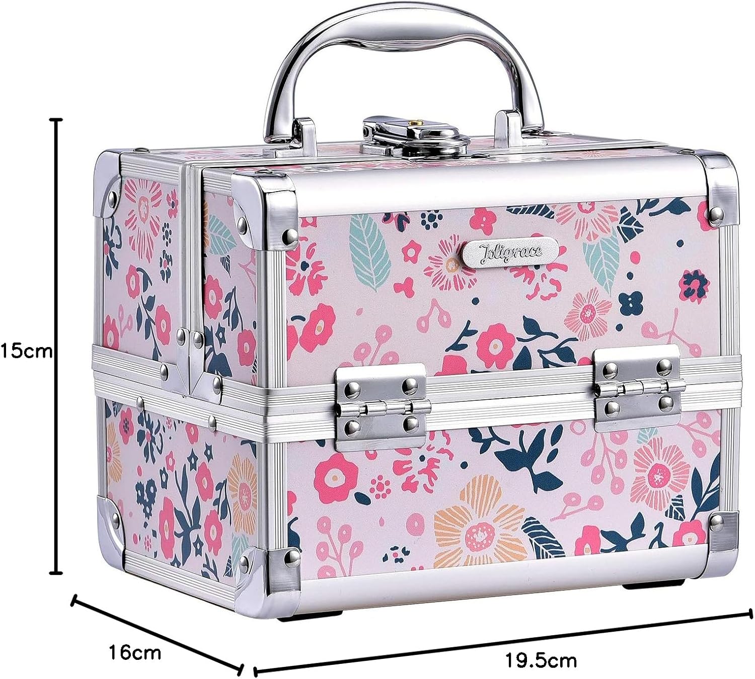 Coffret rangement à maquillage élégant pour les passionnées de beauté : l'organisateur idéal avec miroir intégré – Image 8