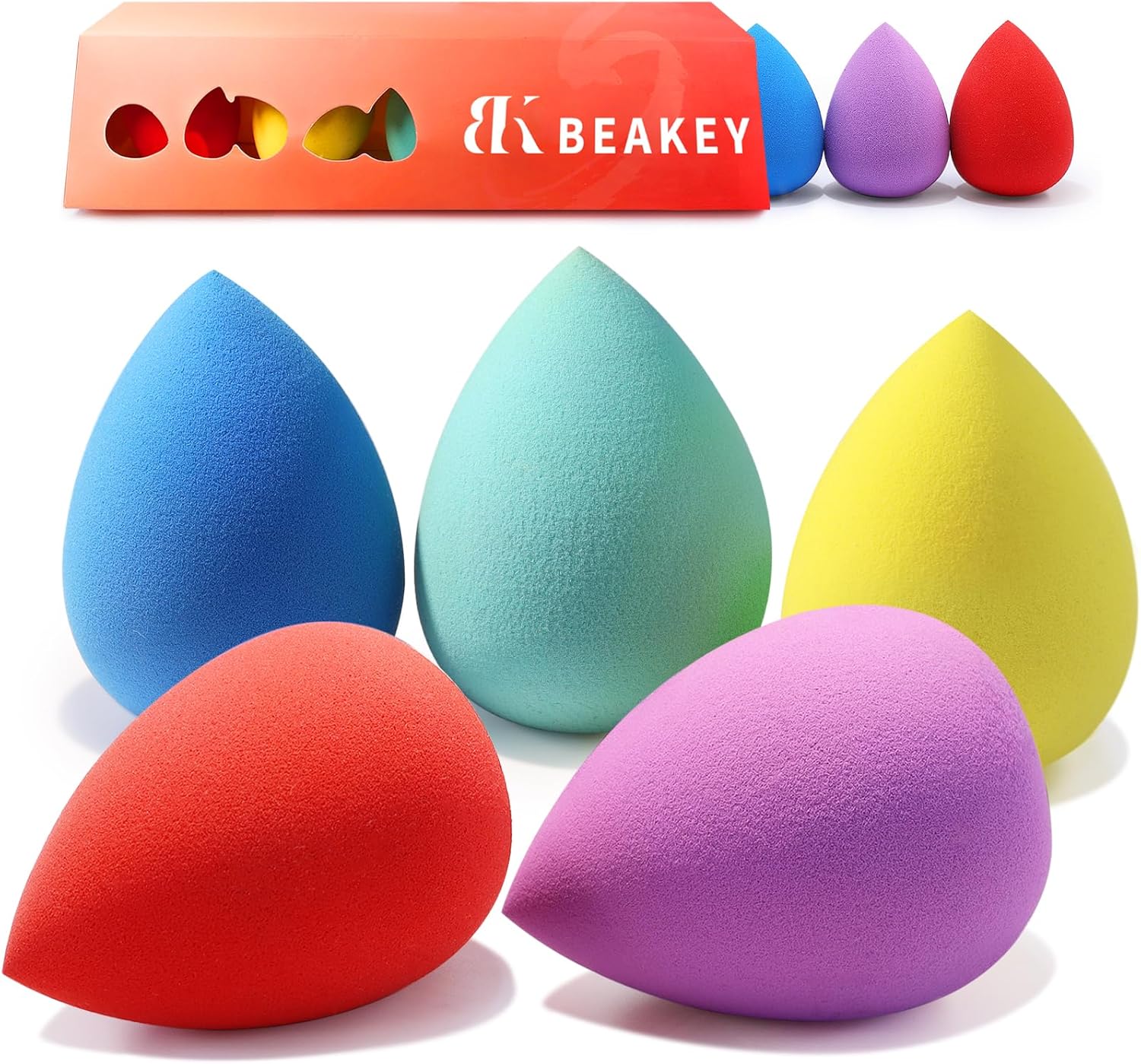 Éponges de maquillage sans latex : le lot idéal pour un teint parfait   Pour les passionnées de beauté, ces éponges multicolores s’adaptent parfaitement aux fonds de teint, crèmes et poudres.