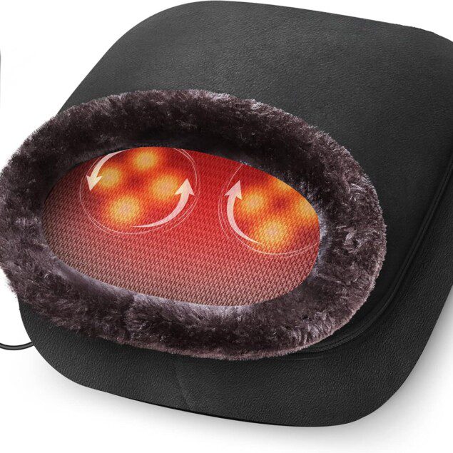 Massage pieds shiatsu chauffant : coussin relaxant pour papa et maman à la maison