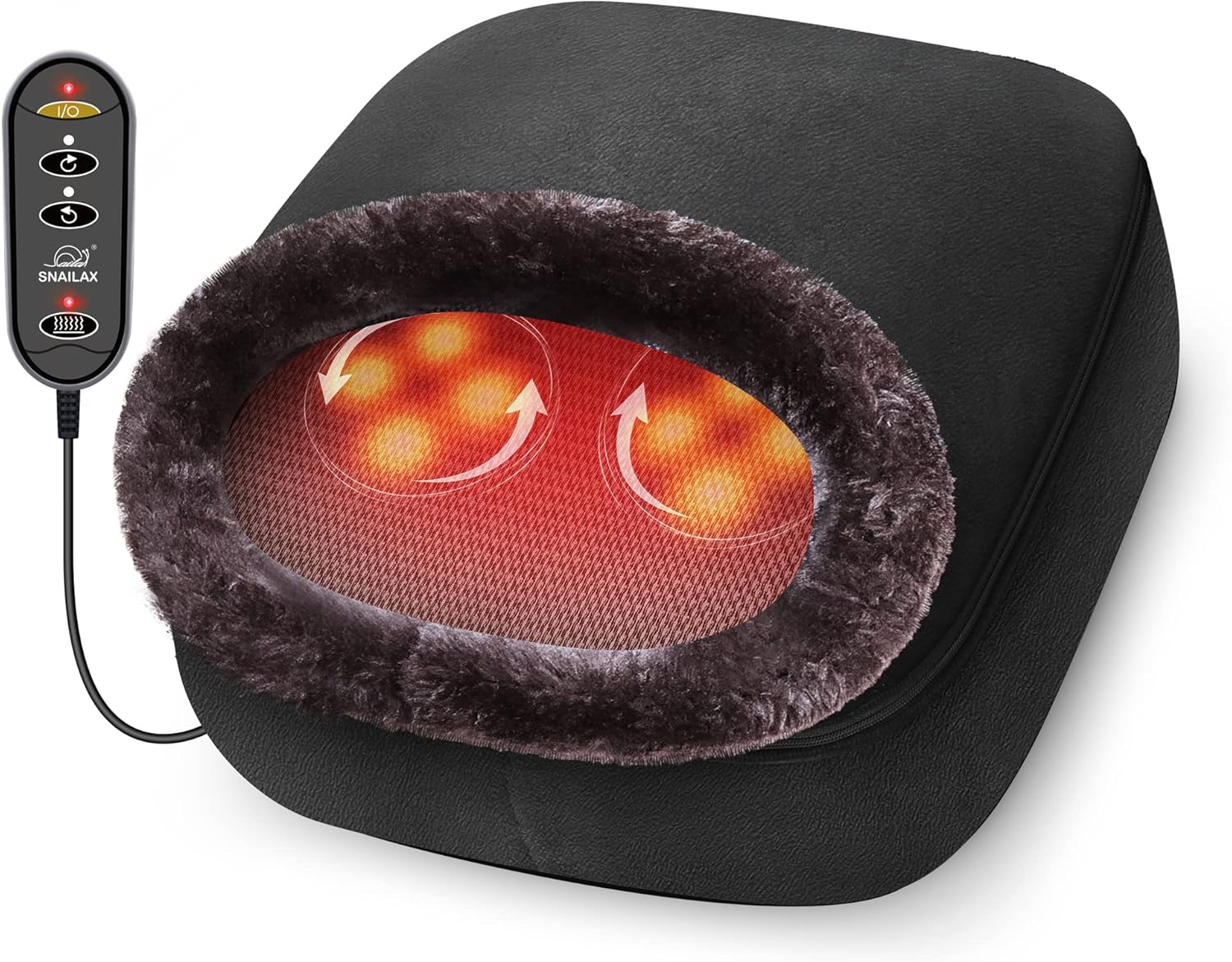 Massage pieds shiatsu chauffant : coussin relaxant pour papa et maman à la maison