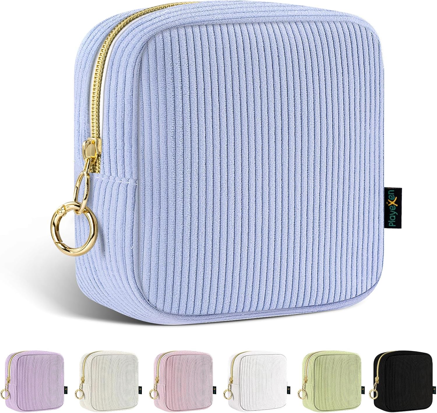 Trousse de maquillage pour femme : l'élégance en voyage avec cette pochette en velours côtelé