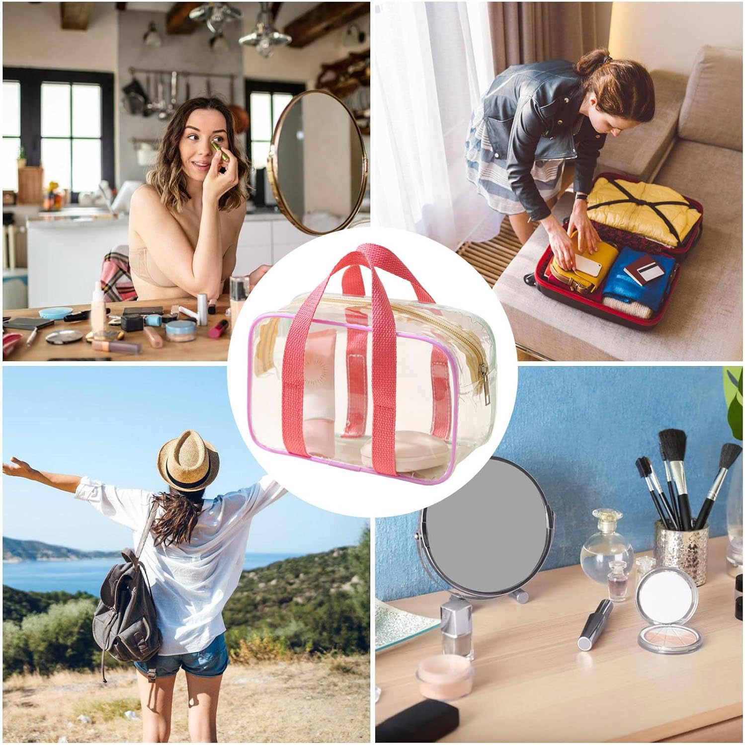 Trousse de toilette transparente : la pochette étanche idéale pour femme en voyage – Image 8