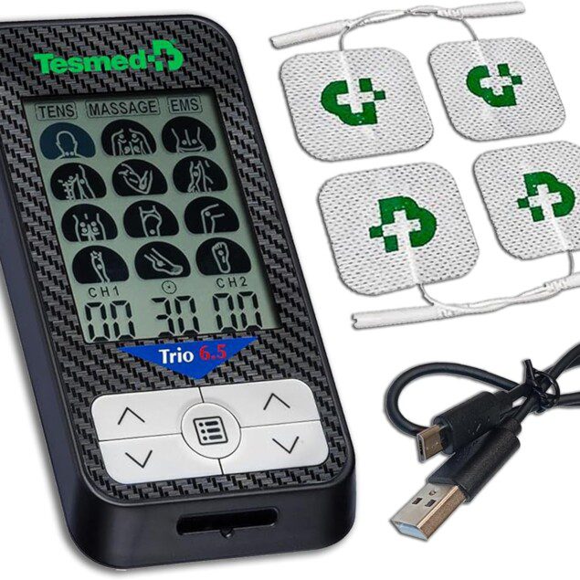 Électrostimulateur musculaire rechargeable : le TESMED Trio 6.5 pour un fitness optimal et une thérapie de la douleur efficace
