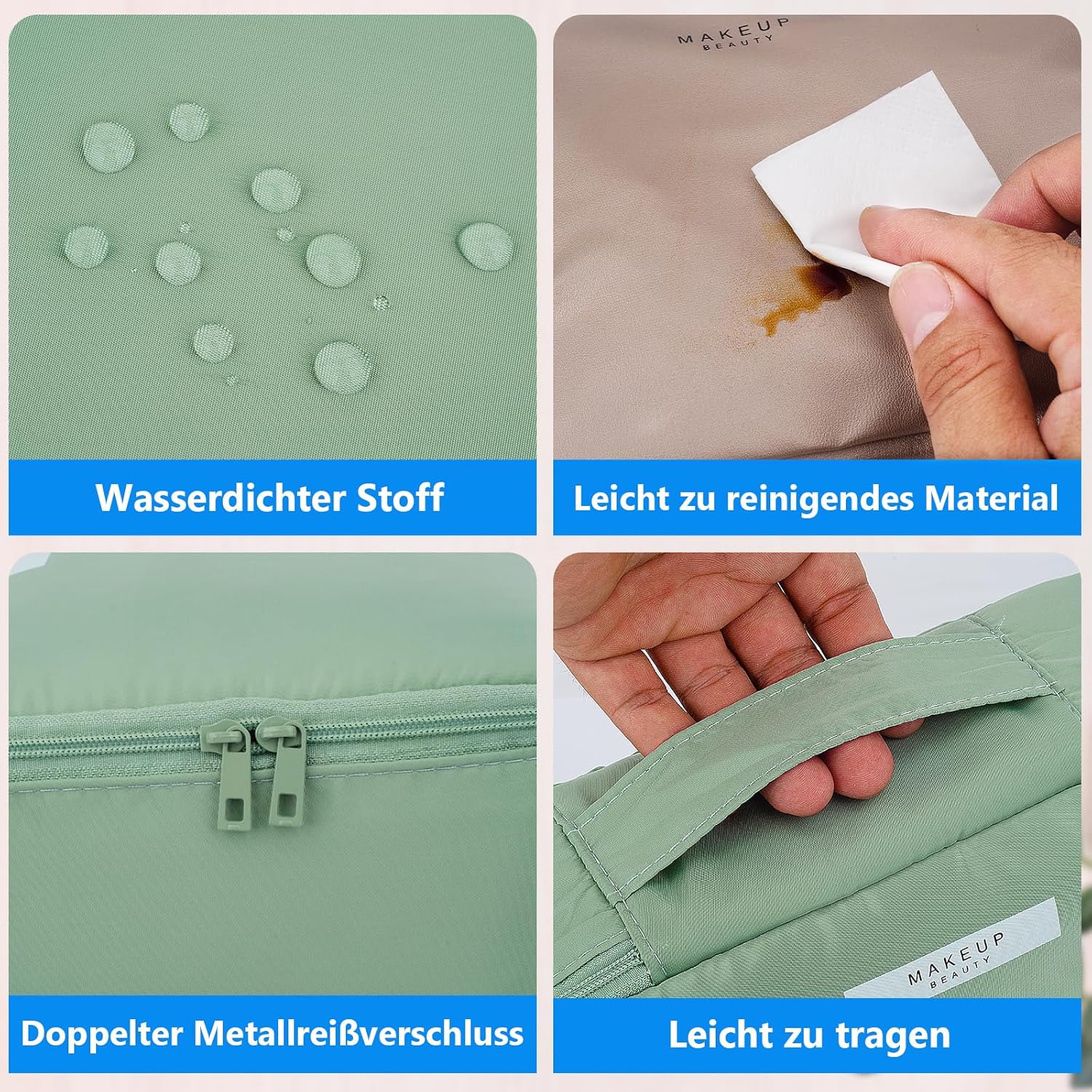 Grande trousse de maquillage pour femmes : élégance et praticité en voyage – Image 4