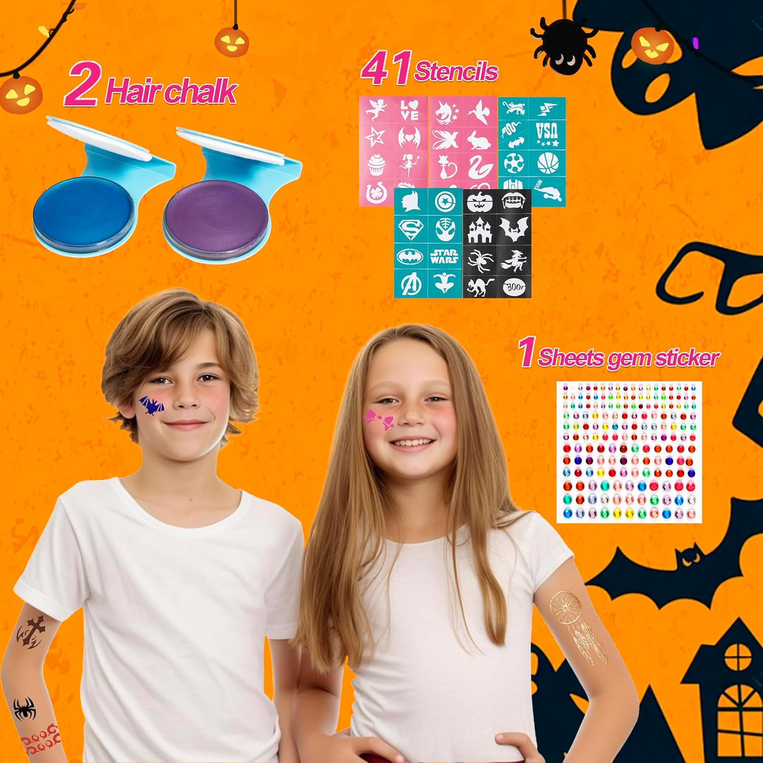 Kit de peinture faciale pour enfants : 20 couleurs perlées sûres pour des créations artistiques amusantes – Image 4