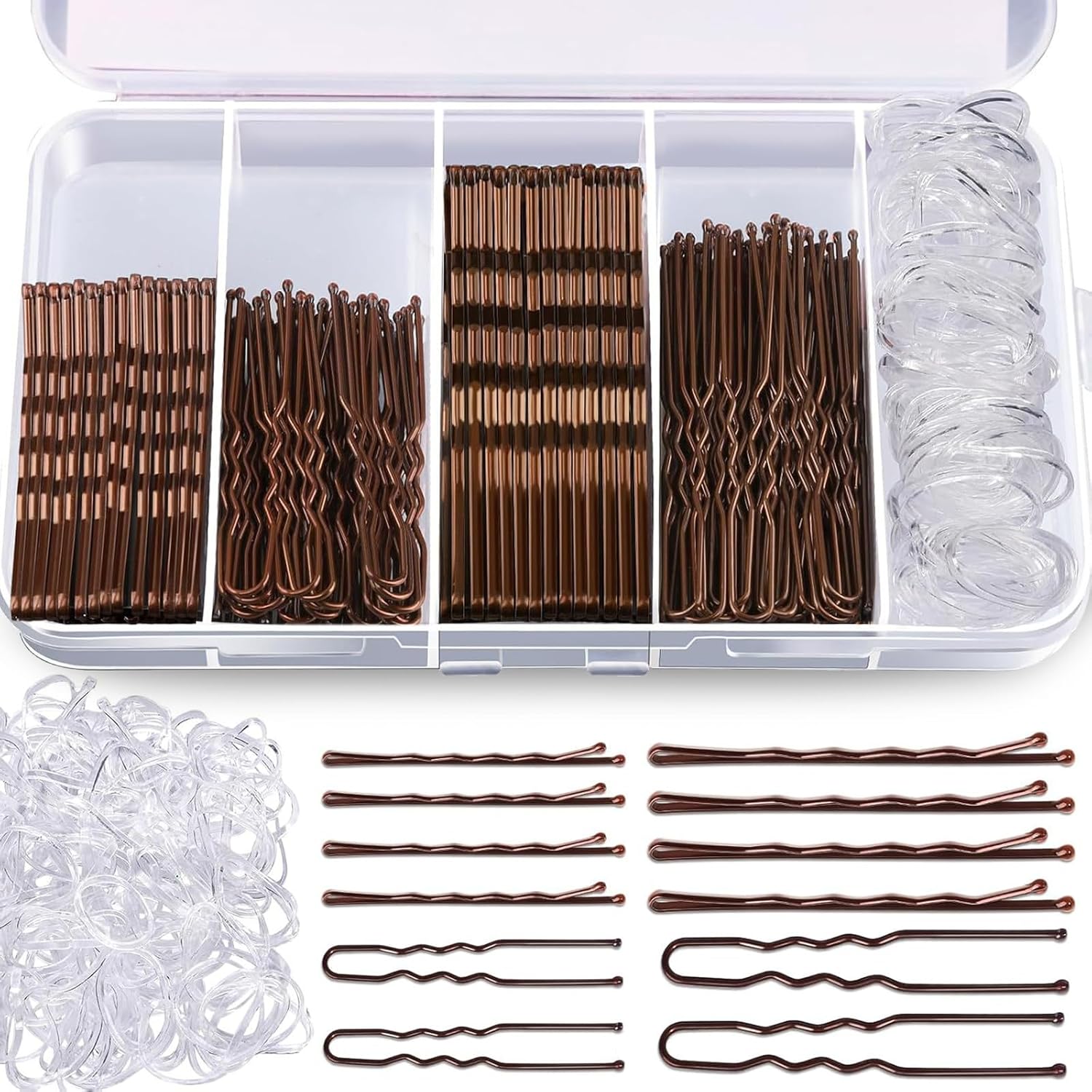 Pince chignon en métal mixte : lot de 300 épingles à cheveux pour femme et filles, idéales pour salon de coiffure et usage domestique
