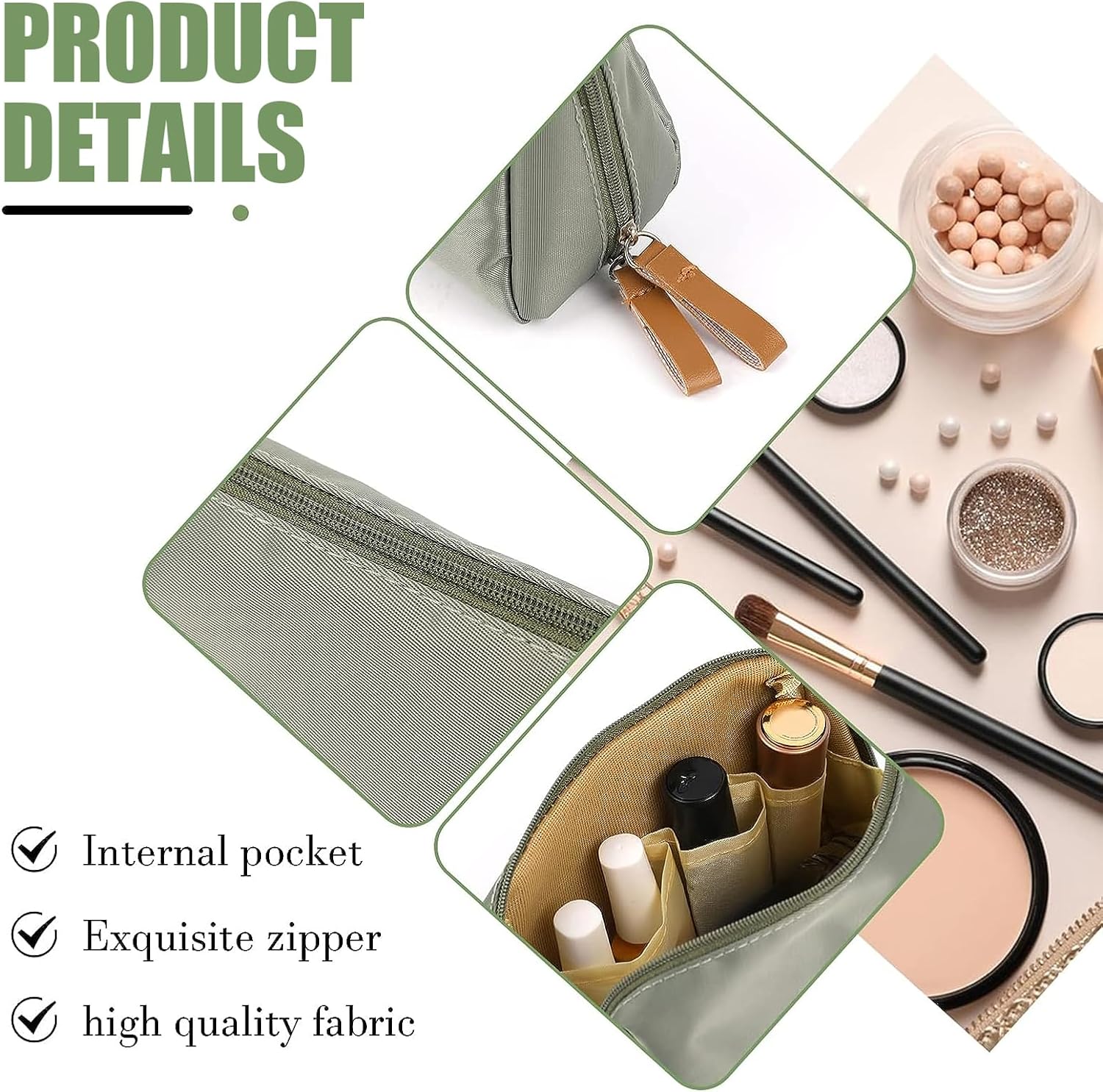Petite trousse de maquillage de voyage : l'organisateur imperméable parfait pour les femmes en déplacement – Image 3