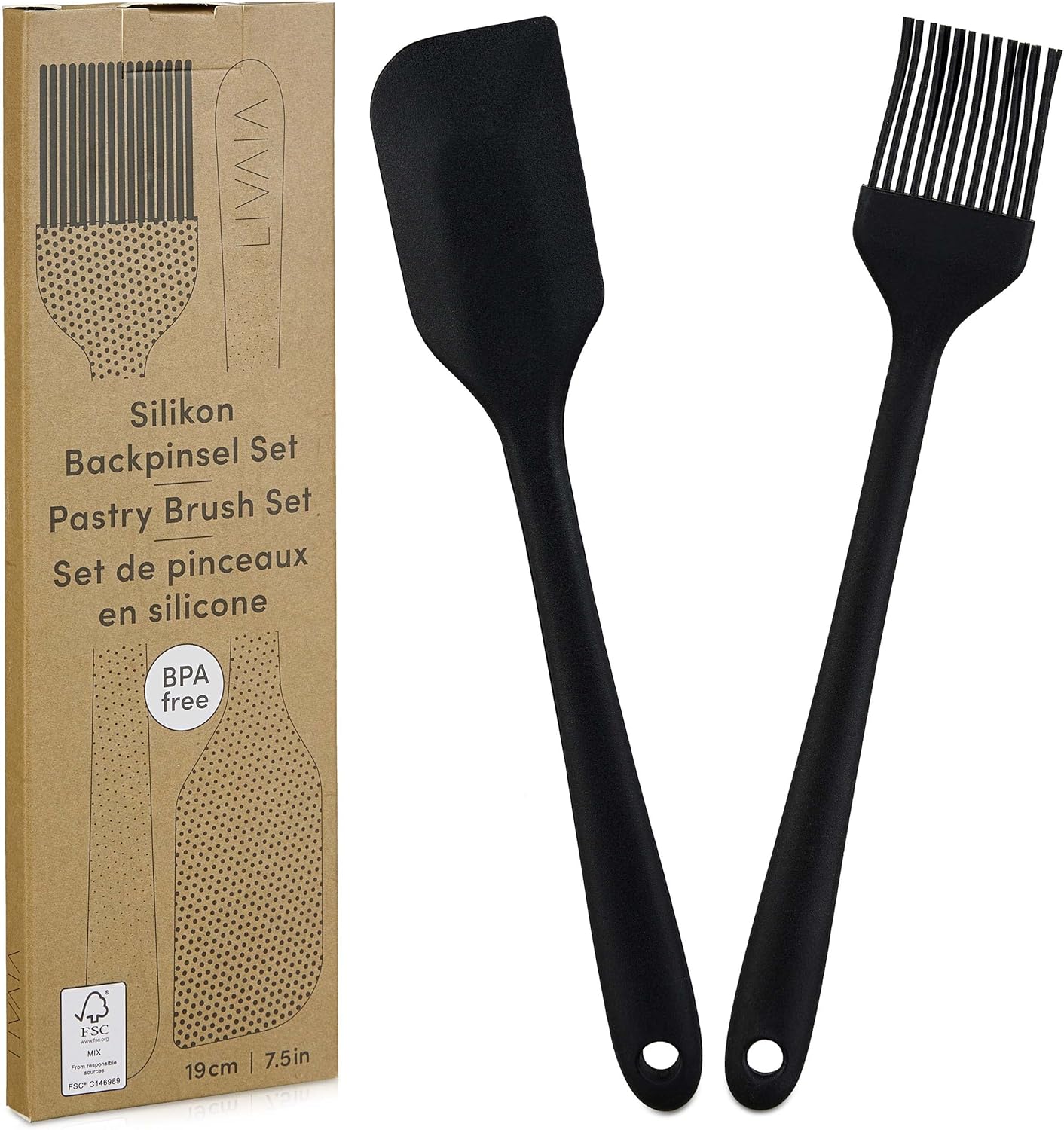 Set de 2 pinceaux de cuisine en silicone : l’indispensable pour les pâtissiers amateurs et professionnels