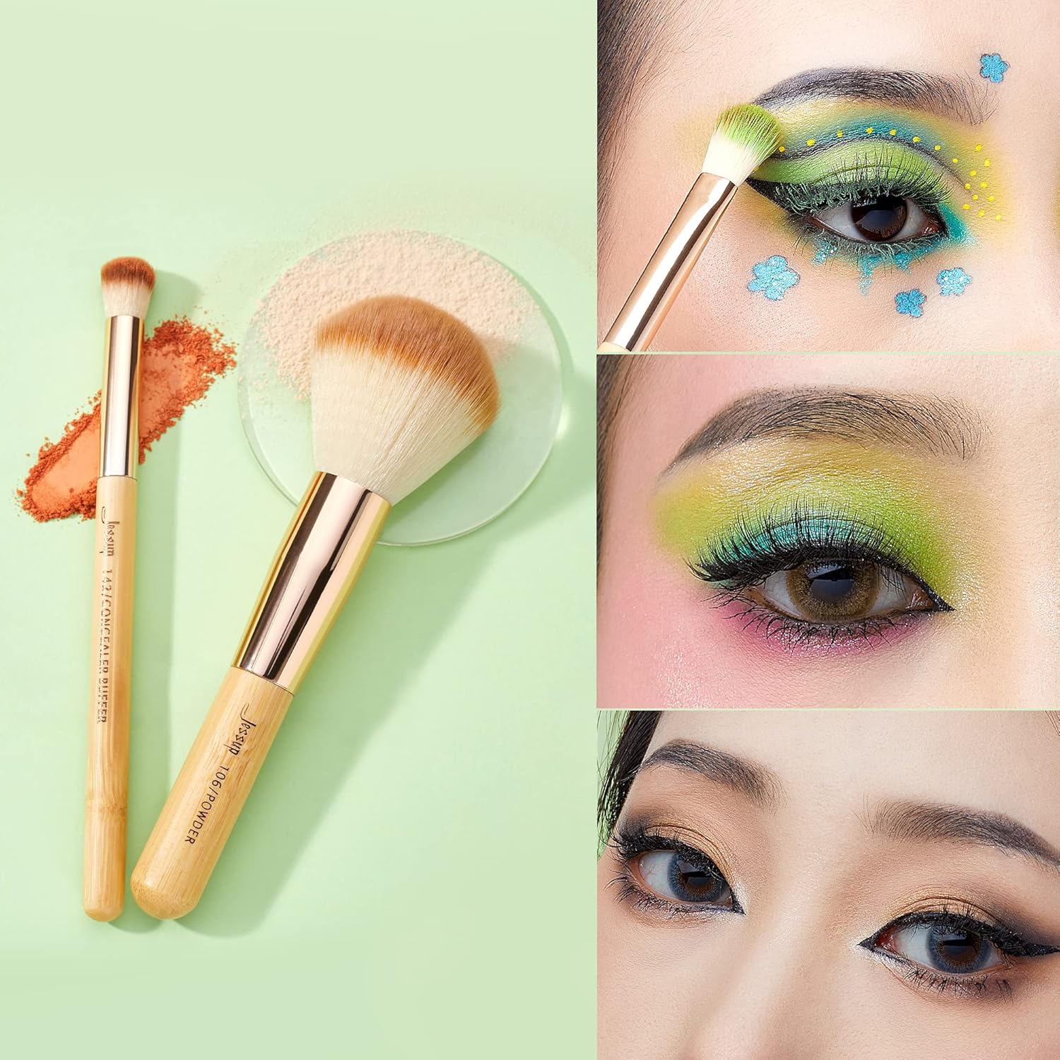 Pinceaux de maquillage professionnels en bambou : le set idéal pour les passionnées de beauté – Image 6