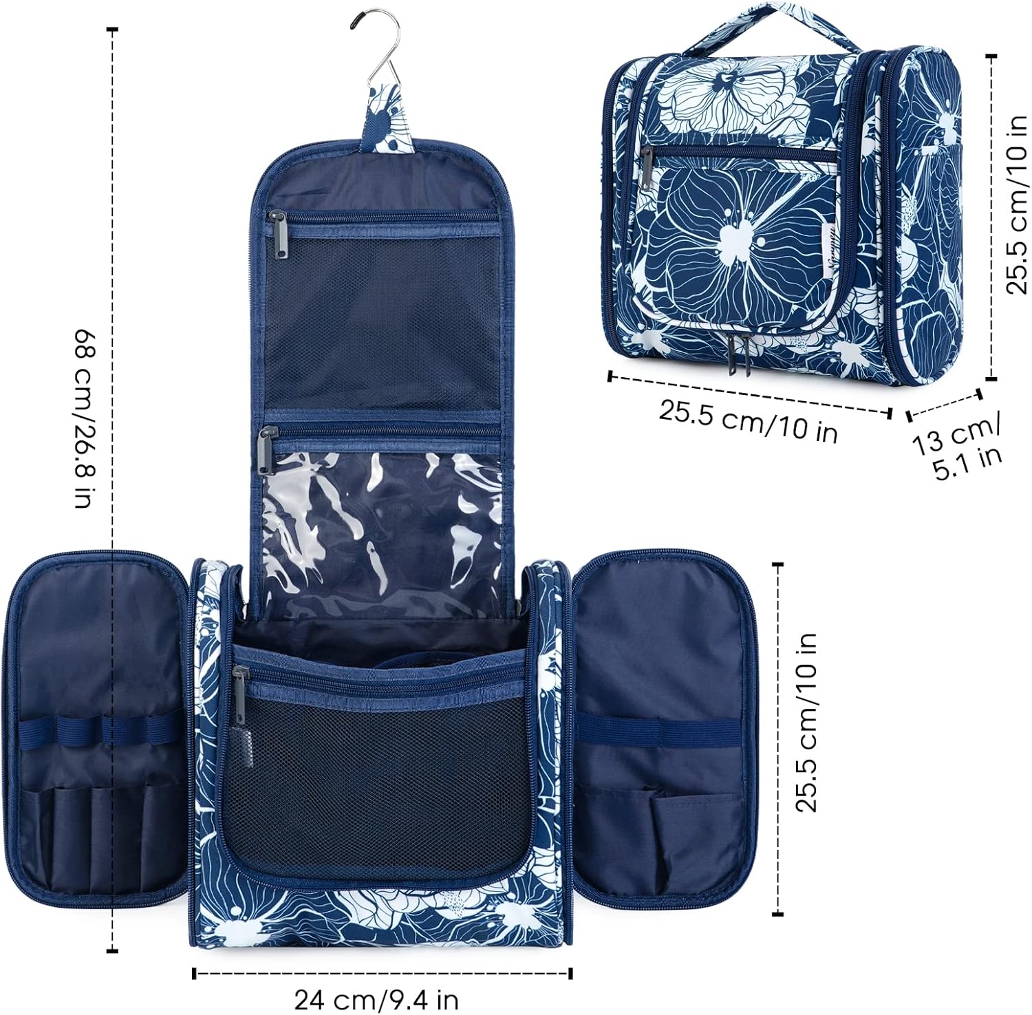 Trousse de toilette à suspendre : élégance et praticité pour les femmes en voyage – Image 7