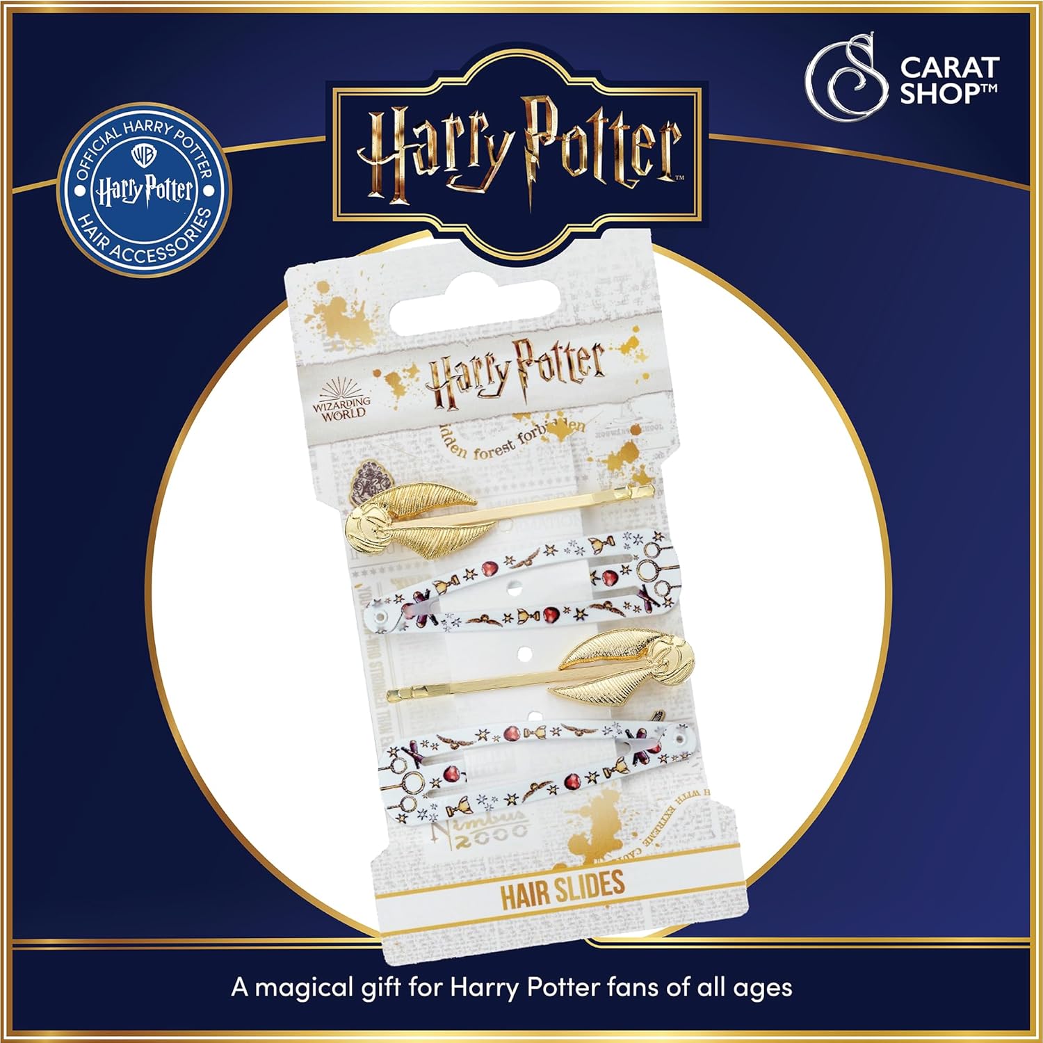 Pince à cheveux Vif d'or pour les fans de Harry Potter : élégance et magie au quotidien – Image 2