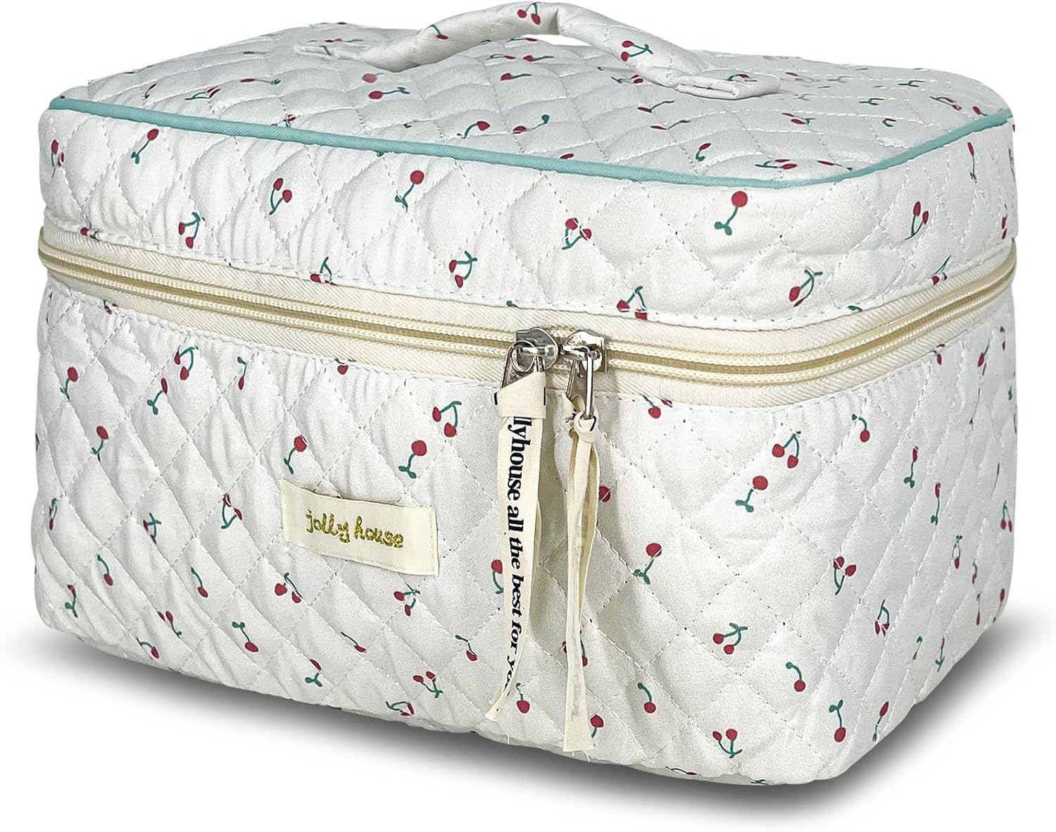 Trousse de toilette XL pour femme : élégance et praticité en voyage avec un design floral