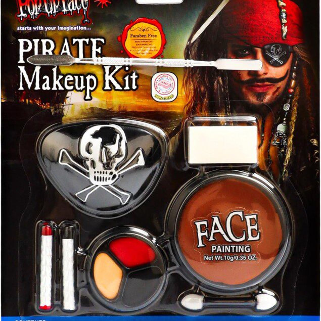 Kit maquillage Halloween pirate : l'ultime solution pour enfants et adultes lors de vos soirées déguisées