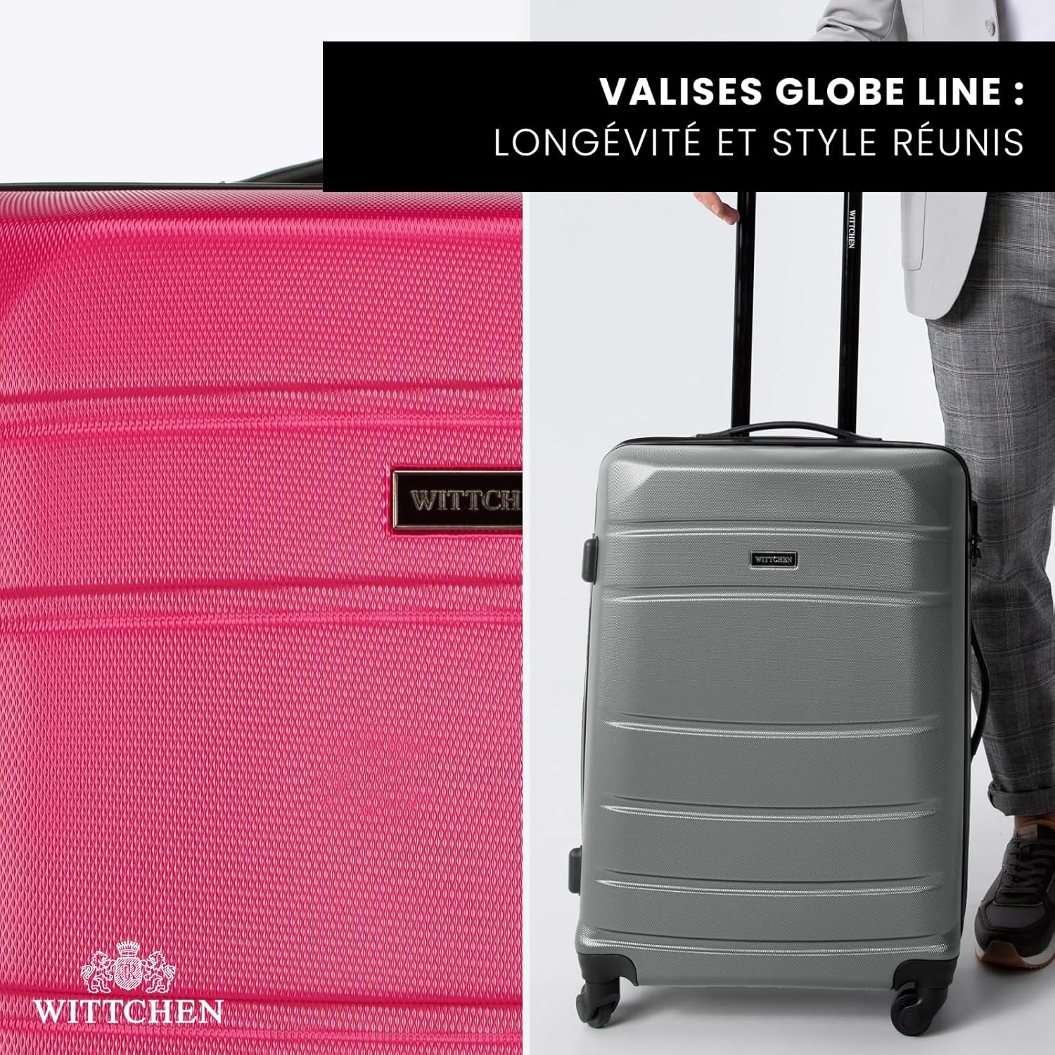 Valise rigide en ABS : l'alliée parfaite pour les voyageurs modernes Découvrez notre bagage à main avec 4 roulettes pivotantes et serrure à combinaison pour un voyage en toute sérénité – Image 8
