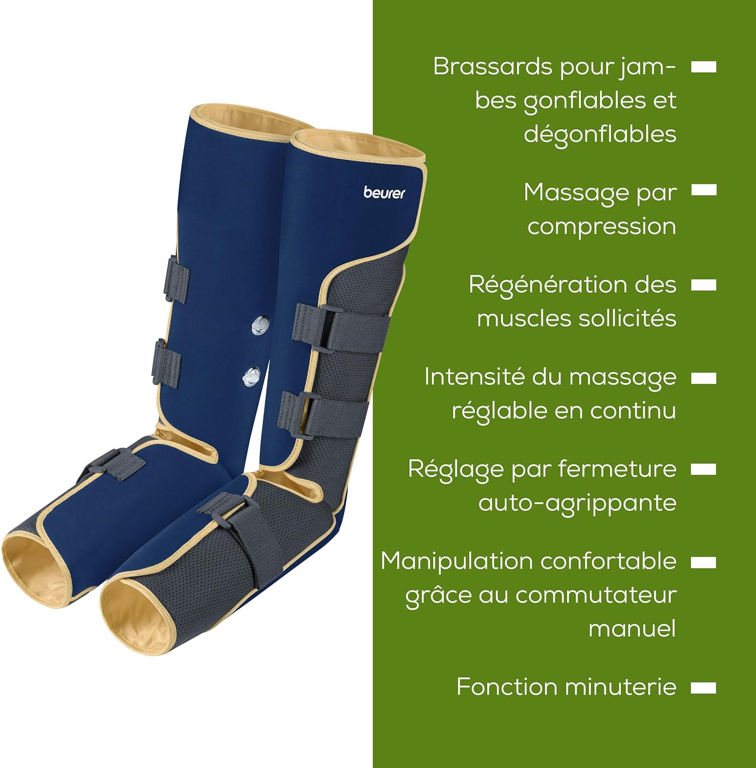 Appareil de massage des jambes Beurer FM 150 : soulagement des tensions et sensation de légèreté à domicile pour les personnes souffrant de jambes lourdes – Image 6