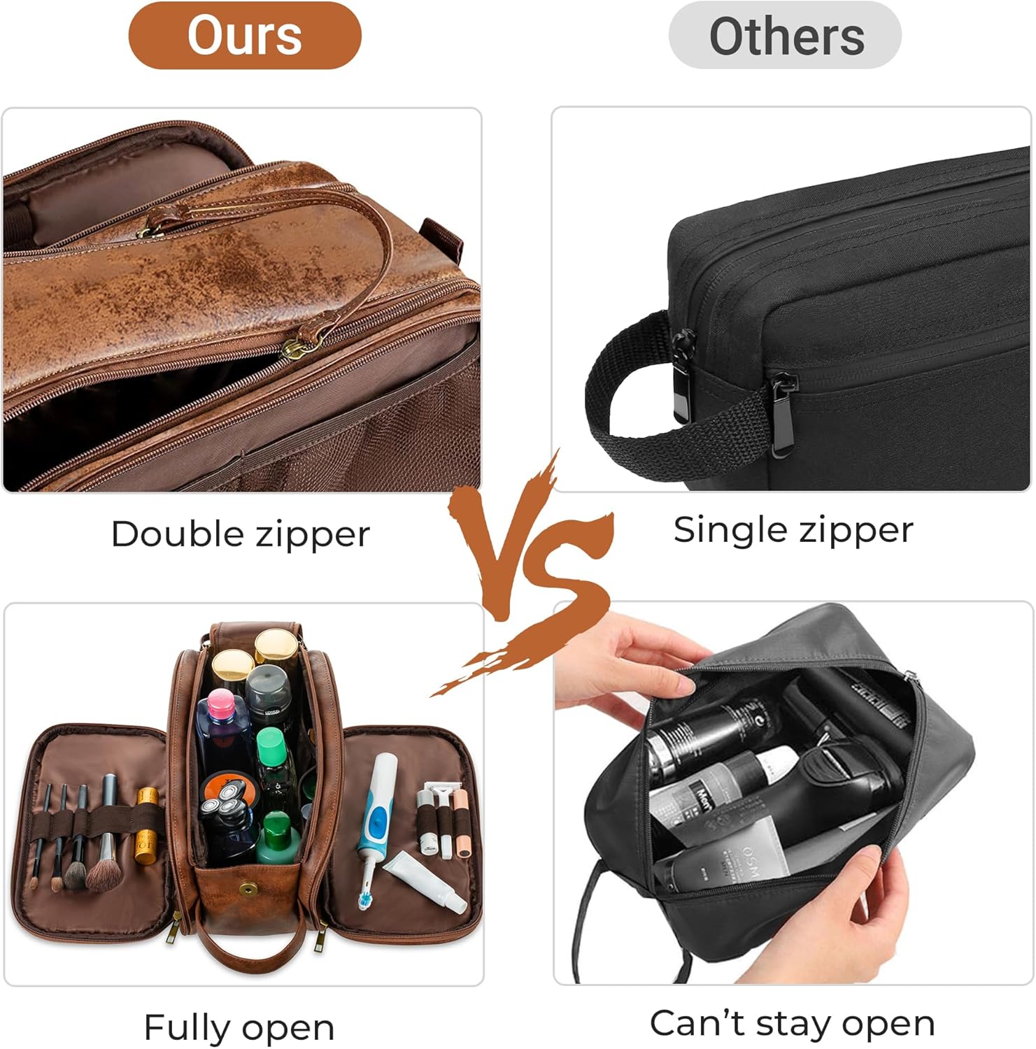 Trousse de Toilette Homme : Élégance et Grande Capacité – Image 4