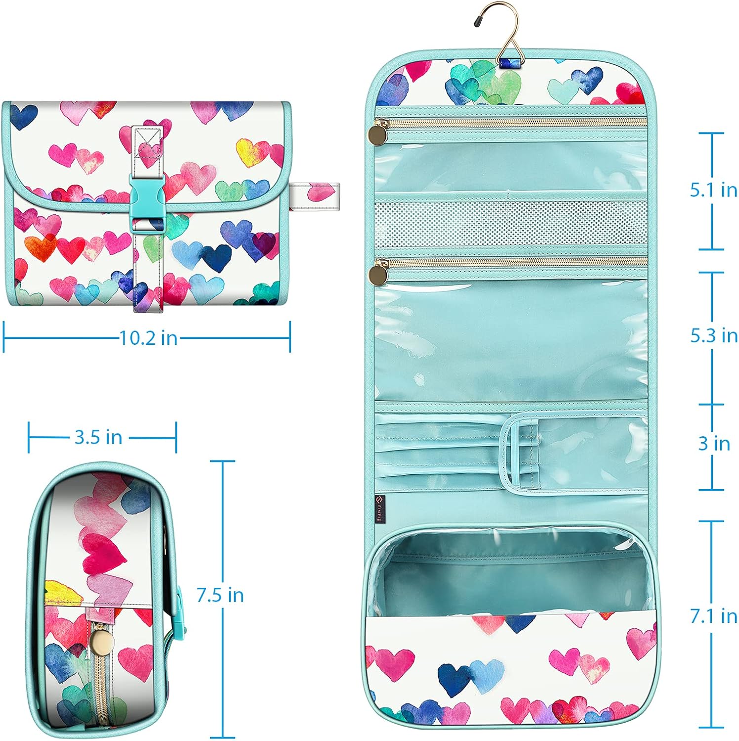 Grande trousse de maquillage étanche : l'organisateur de voyage idéal pour femmes et filles – Image 7