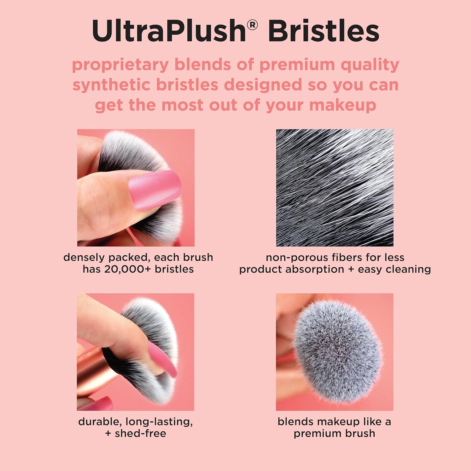 Pinceaux à maquillage et éponge Everyday Essentials : l'ensemble parfait pour les passionnées de maquillage Découvrez les 5 pièces essentielles pour un teint impeccable, sans cruauté envers les animaux – Image 17