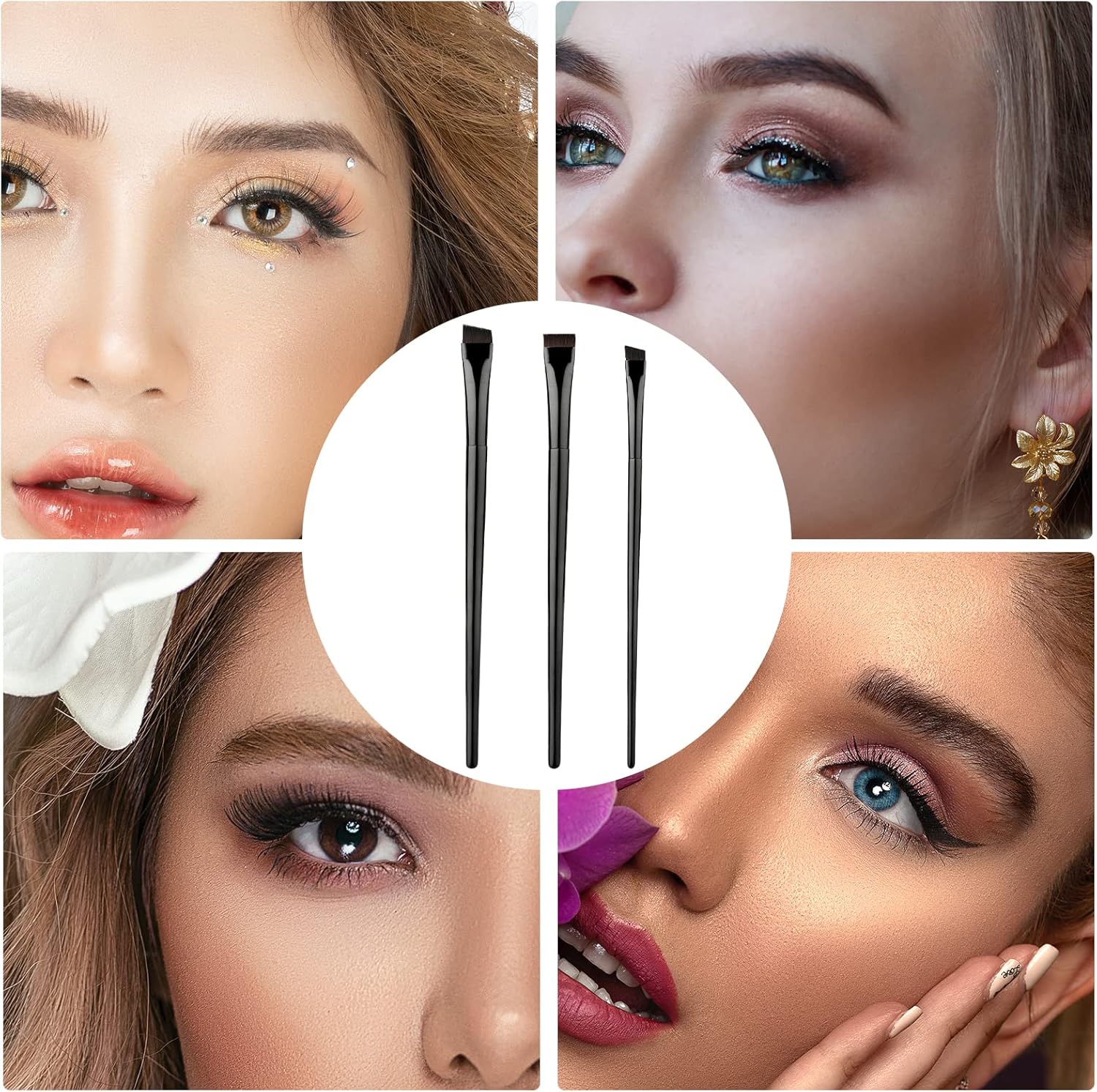 Pinceaux eyeliner : kit de 3 pinceaux pour un maquillage des yeux précis et élégant – Image 7
