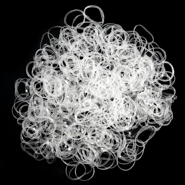 Élastiques à cheveux fins en nylon et caoutchouc : 1000 pièces pour femmes et filles, la solution idéale pour des coiffures impeccables