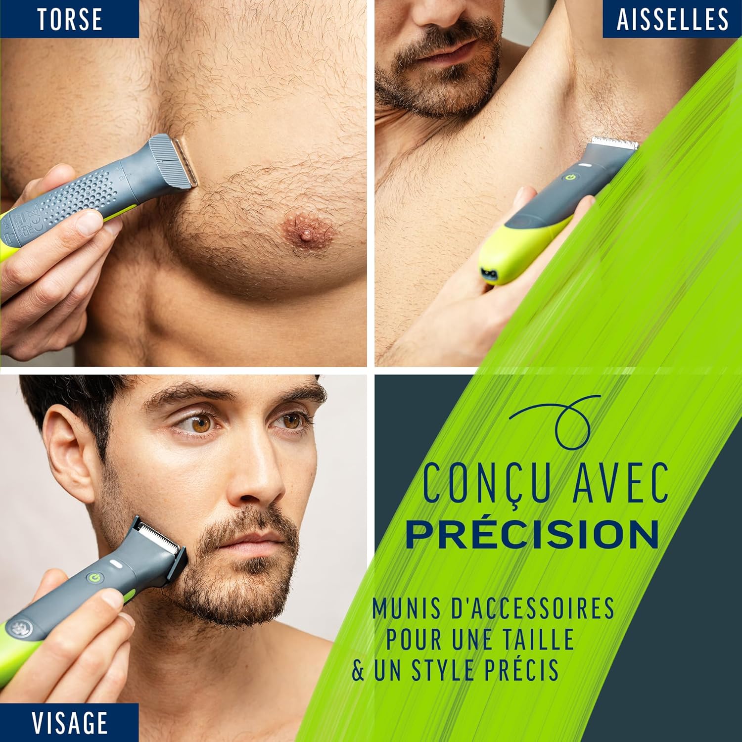 Tondeuse intime pour homme : rasoir électrique multi-usage 100% étanche pour un confort optimal – Image 7