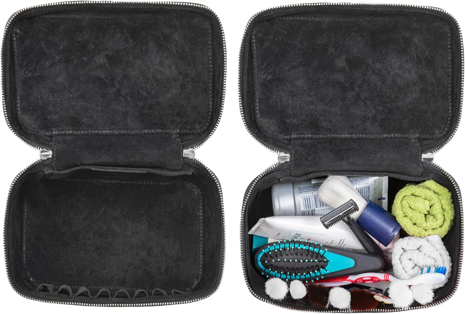 Élégante Trousse de Toilette Cuir Vintage pour Voyages – Image 4
