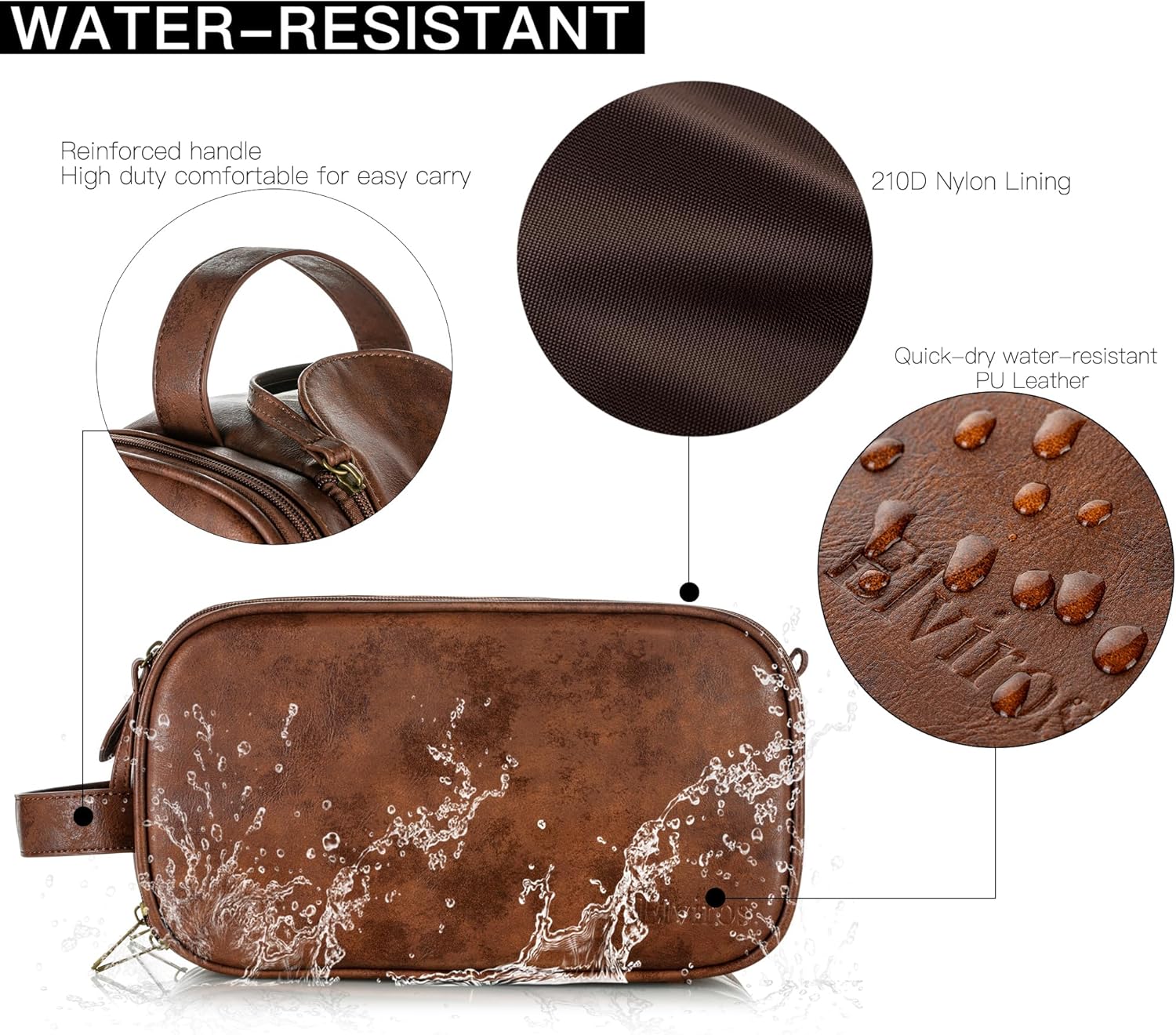 Trousse de Toilette Homme : Élégance et Grande Capacité – Image 3