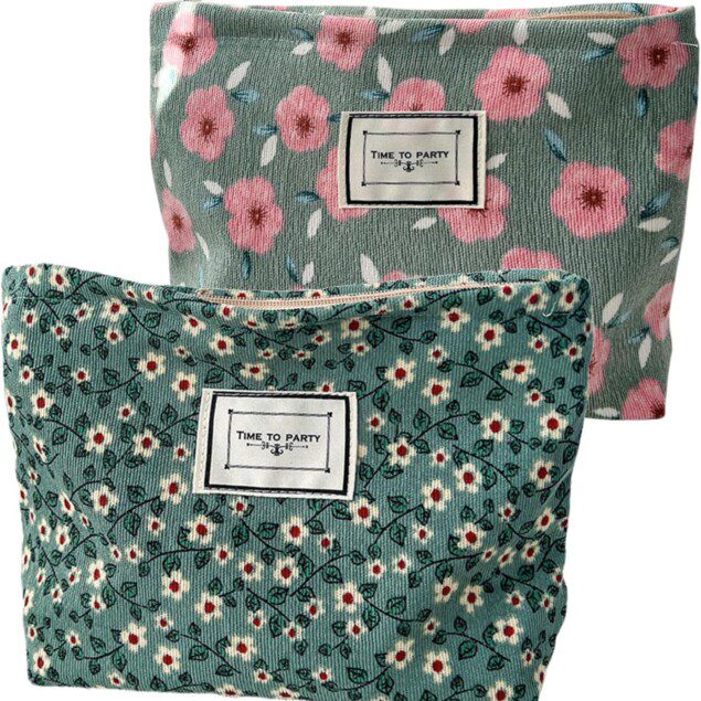 Trousse de toilette en velours côtelé : l'accessoire multifonction parfait pour les femmes et filles en voyage