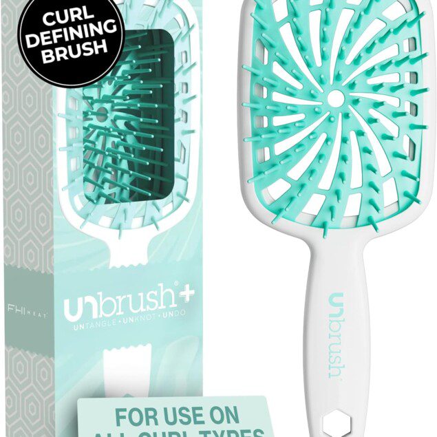 Brosse à cheveux bouclés pour un démêlage doux et efficace : l'outil idéal pour les cheveux fragiles, humides ou secs