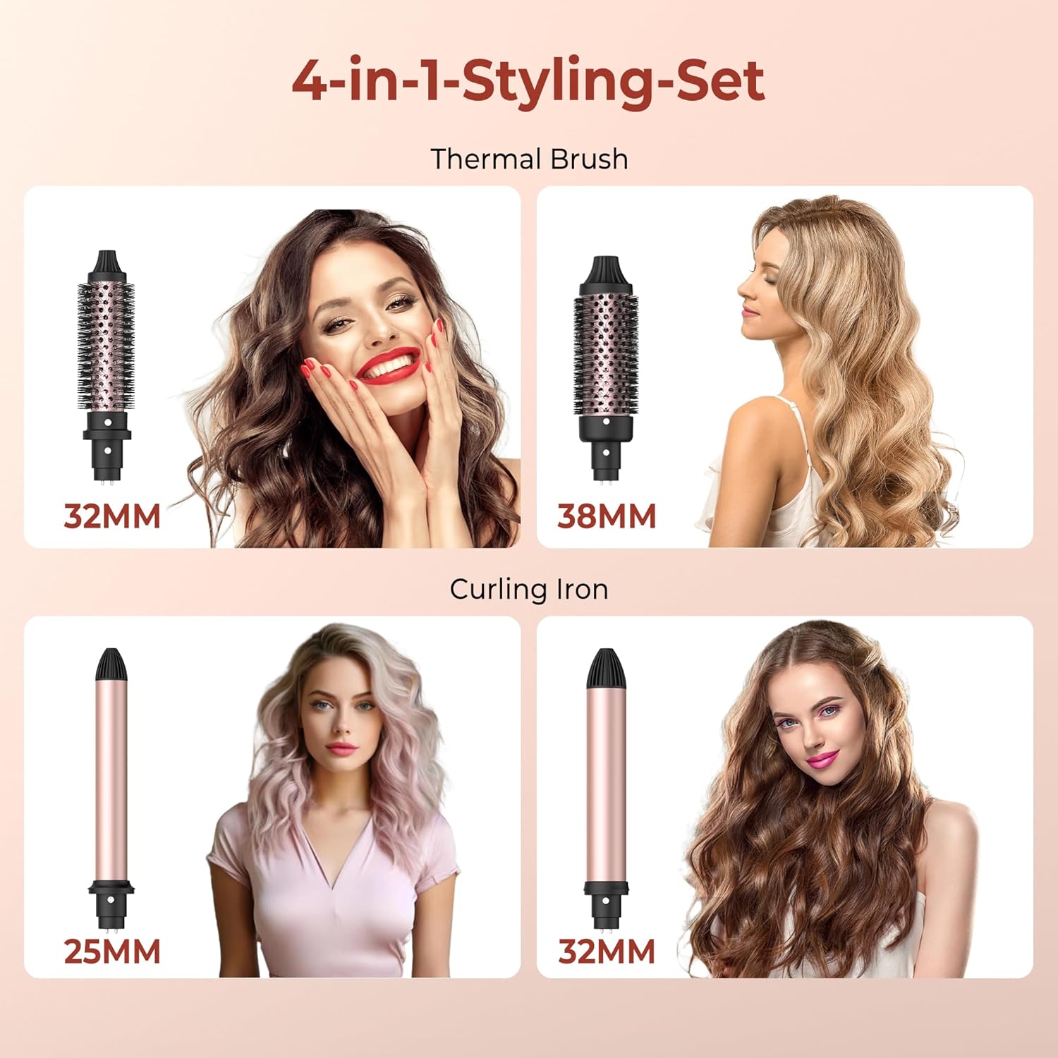 Brosse thermique et boucleur à cheveux : volume et style pour tous les types de cheveux – Image 2