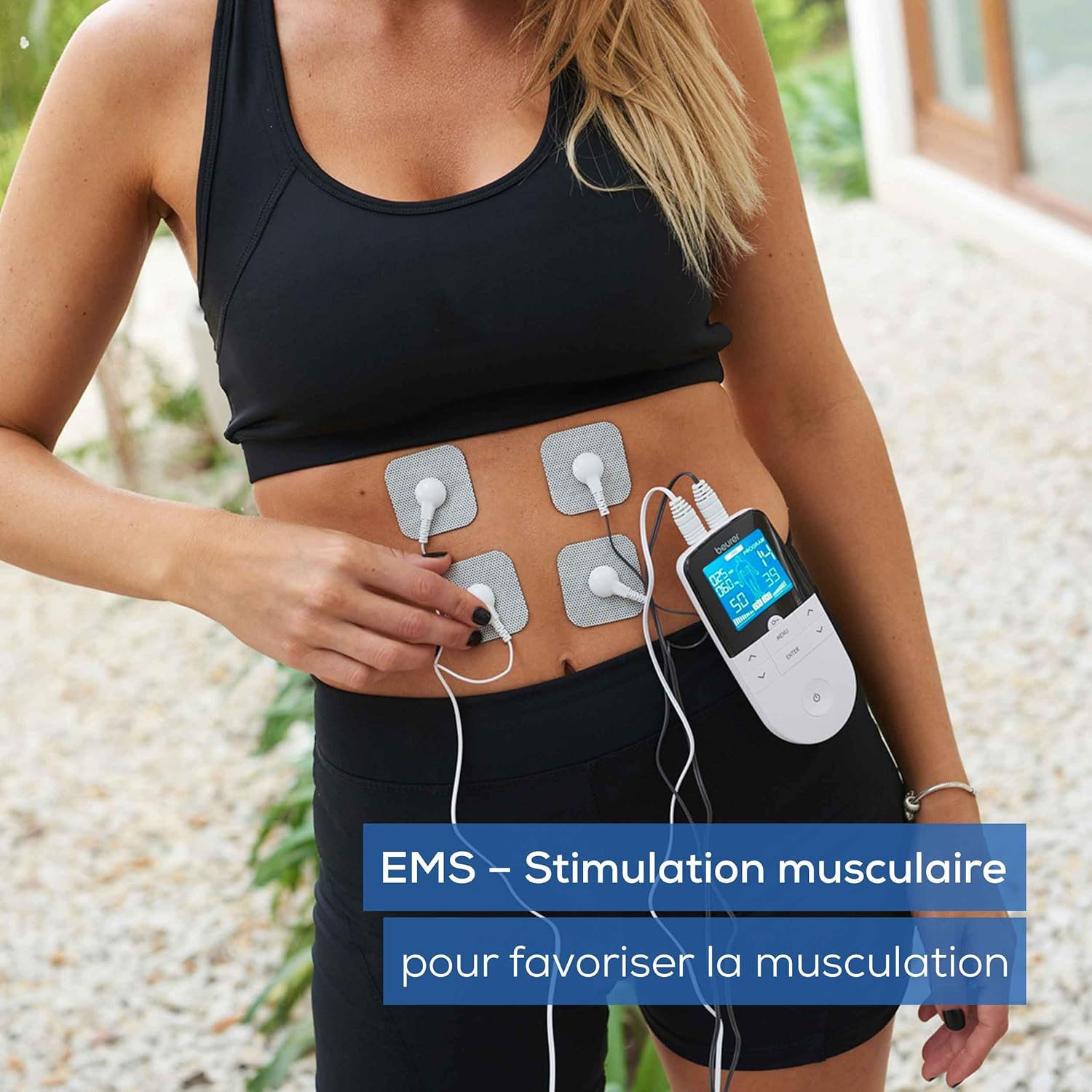Électrostimulateur musculaire 3 en 1 pour soulager les douleurs et renforcer les muscles Thérapie anti-douleur TENS, stimulation EMS et massage relaxant : un allié pratique et efficace à emporter partout – Image 4
