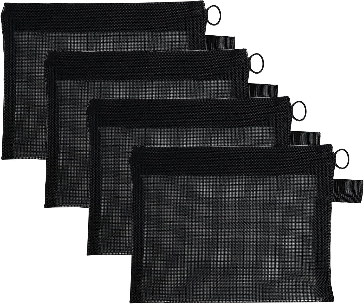 Lot de 4 sacs de rangement de maquillage en maille : élégance et praticité pour les passionnées de beauté