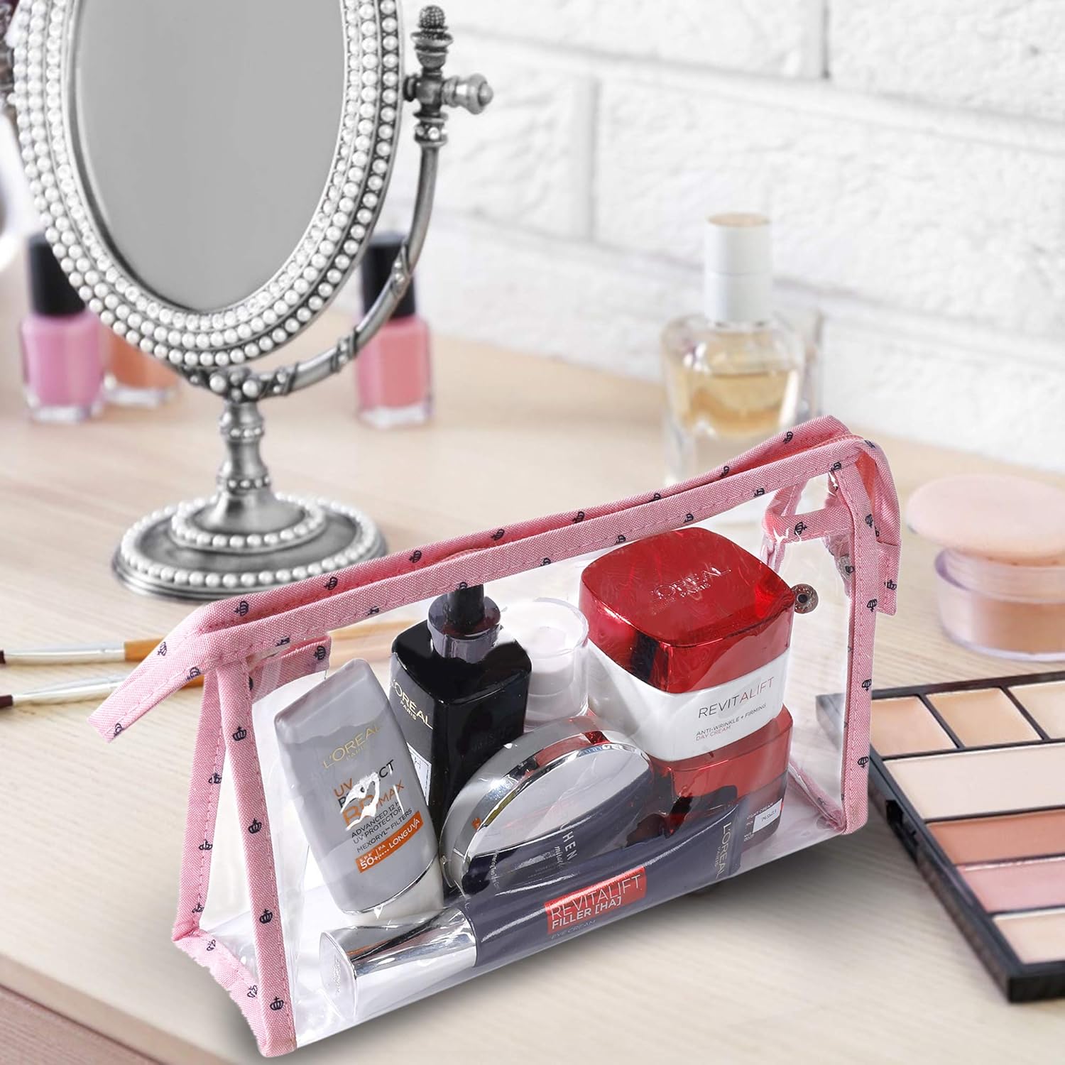 Trousse de maquillage transparente : l’accessoire imperméable idéal pour femmes en voyage – Image 5